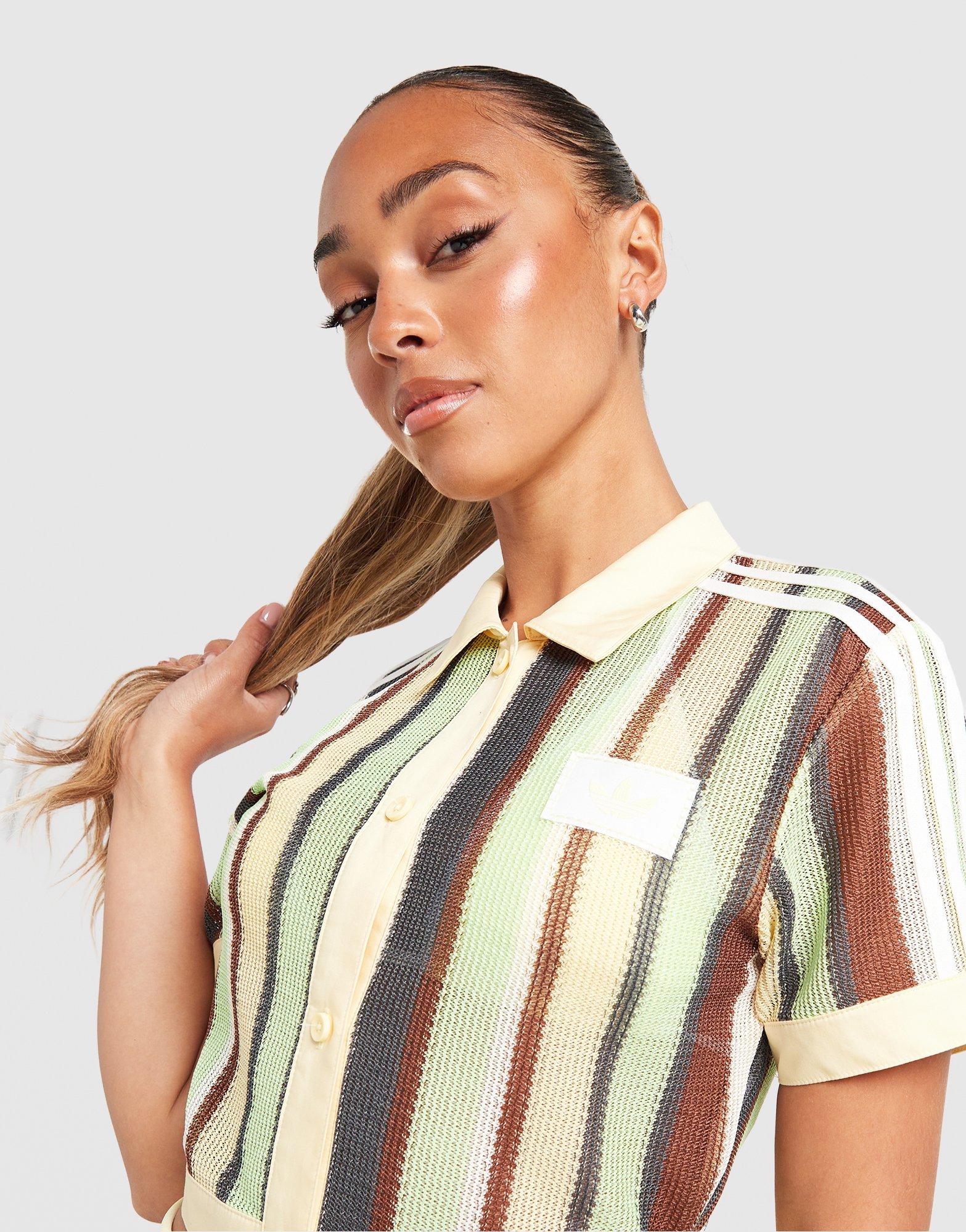 adidas Originals Crochet Crop Polo Shirt