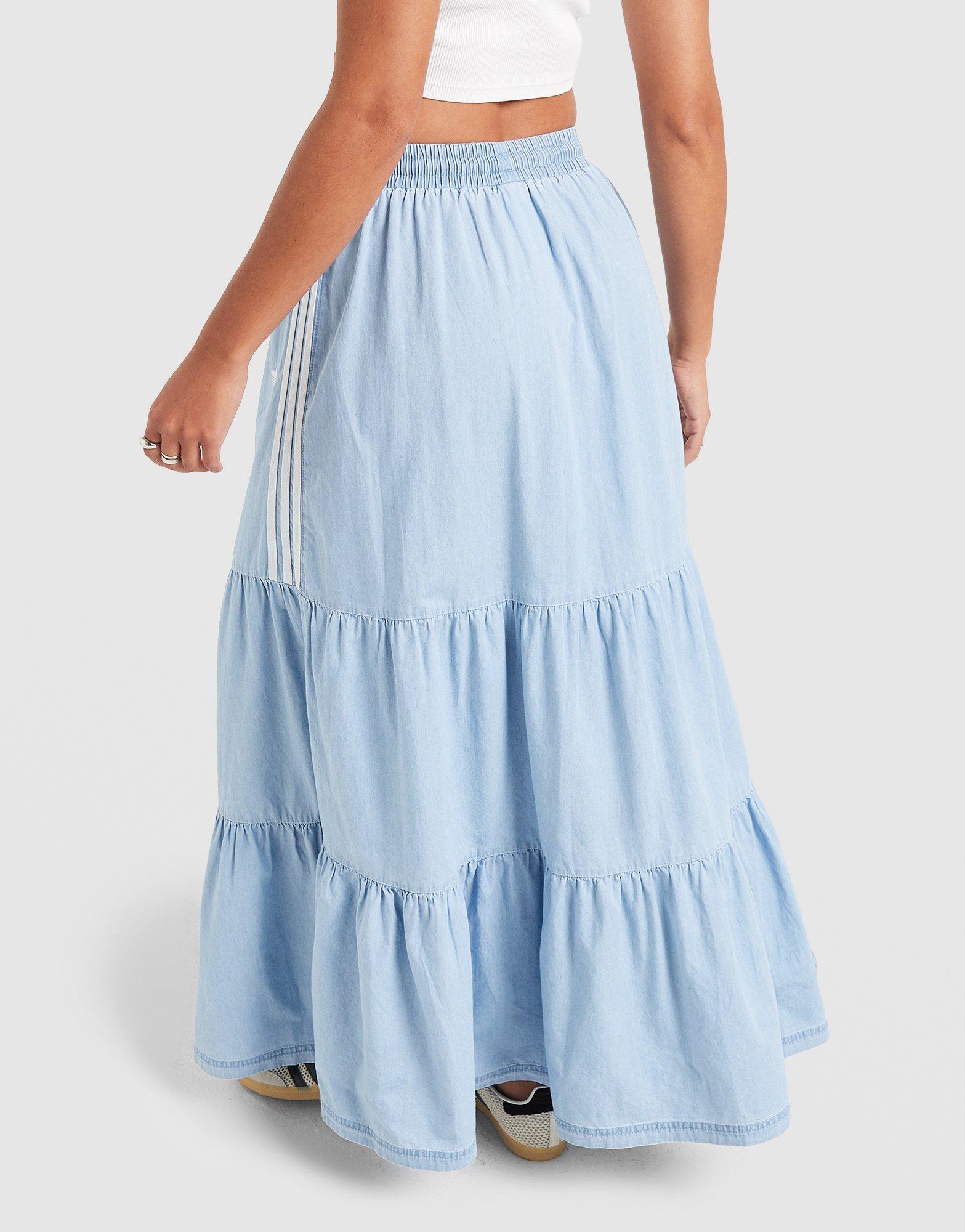 adidas Originals Denim Long Skirt