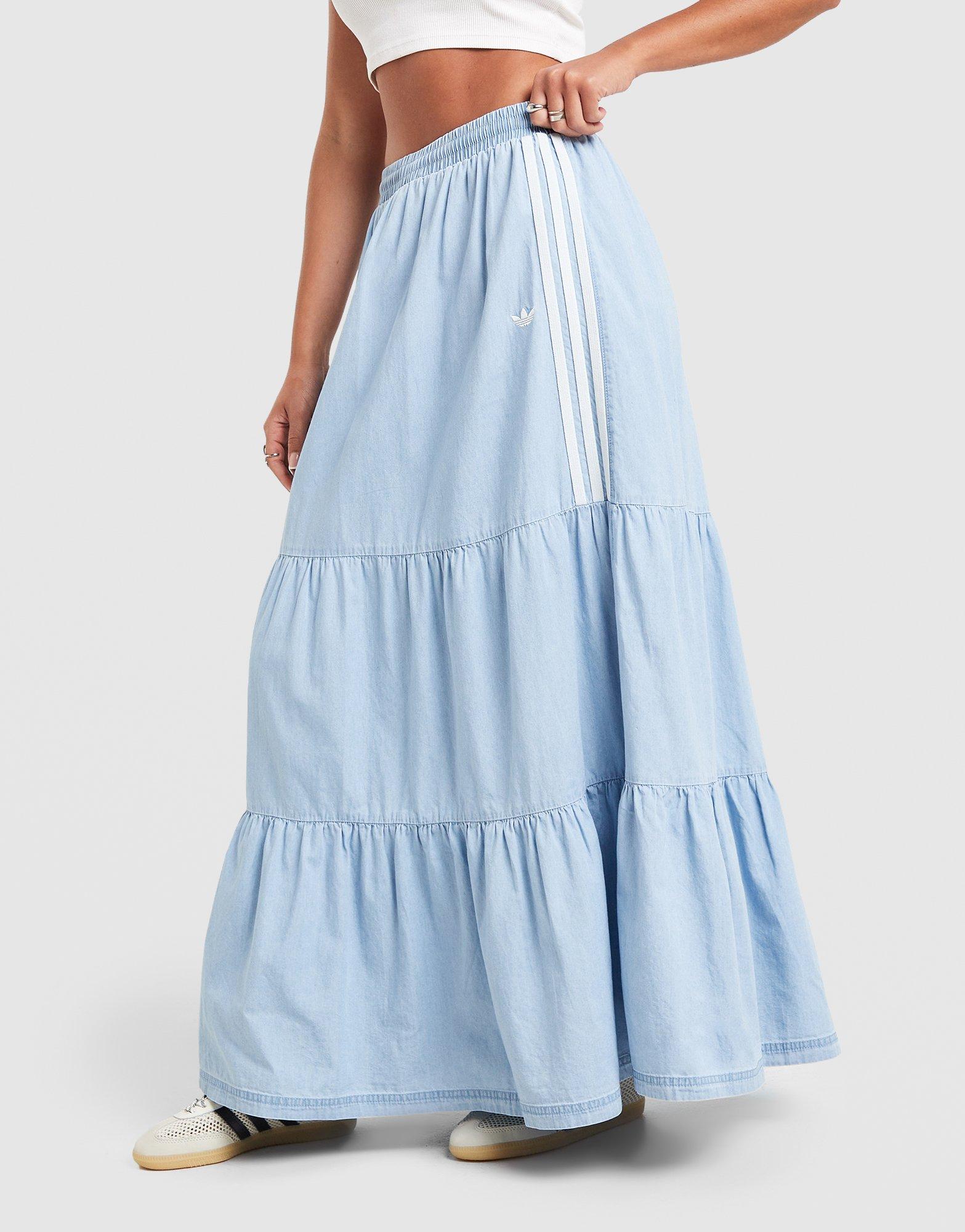 adidas Originals Denim Long Skirt