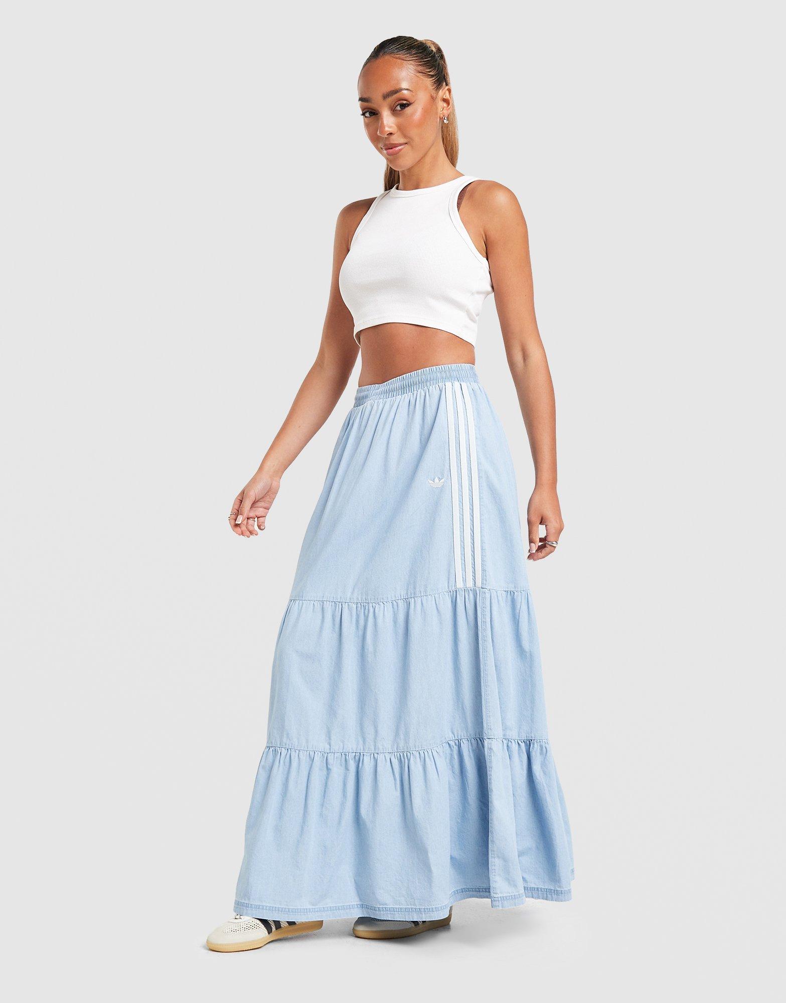 adidas Originals Denim Long Skirt