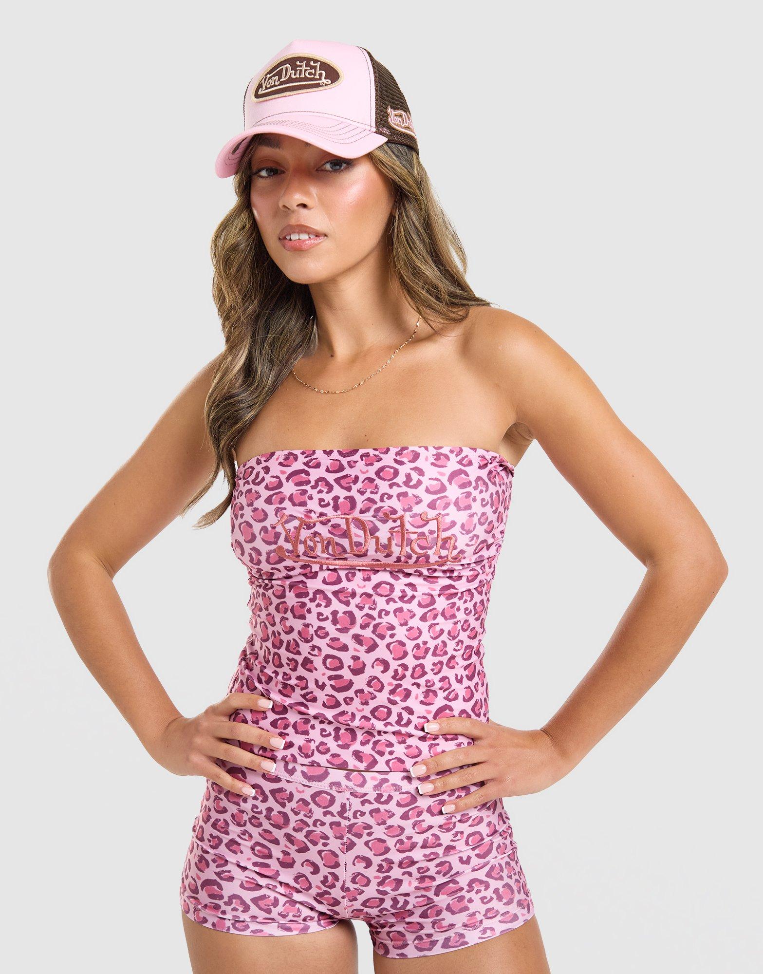 Von Dutch Leopard Bandeau Top