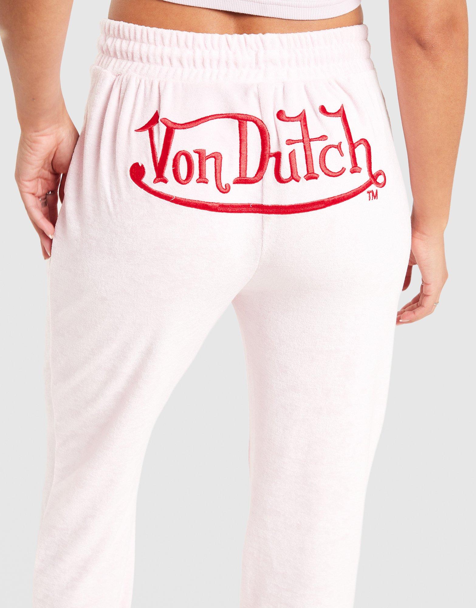 Von Dutch Velour Track Pants