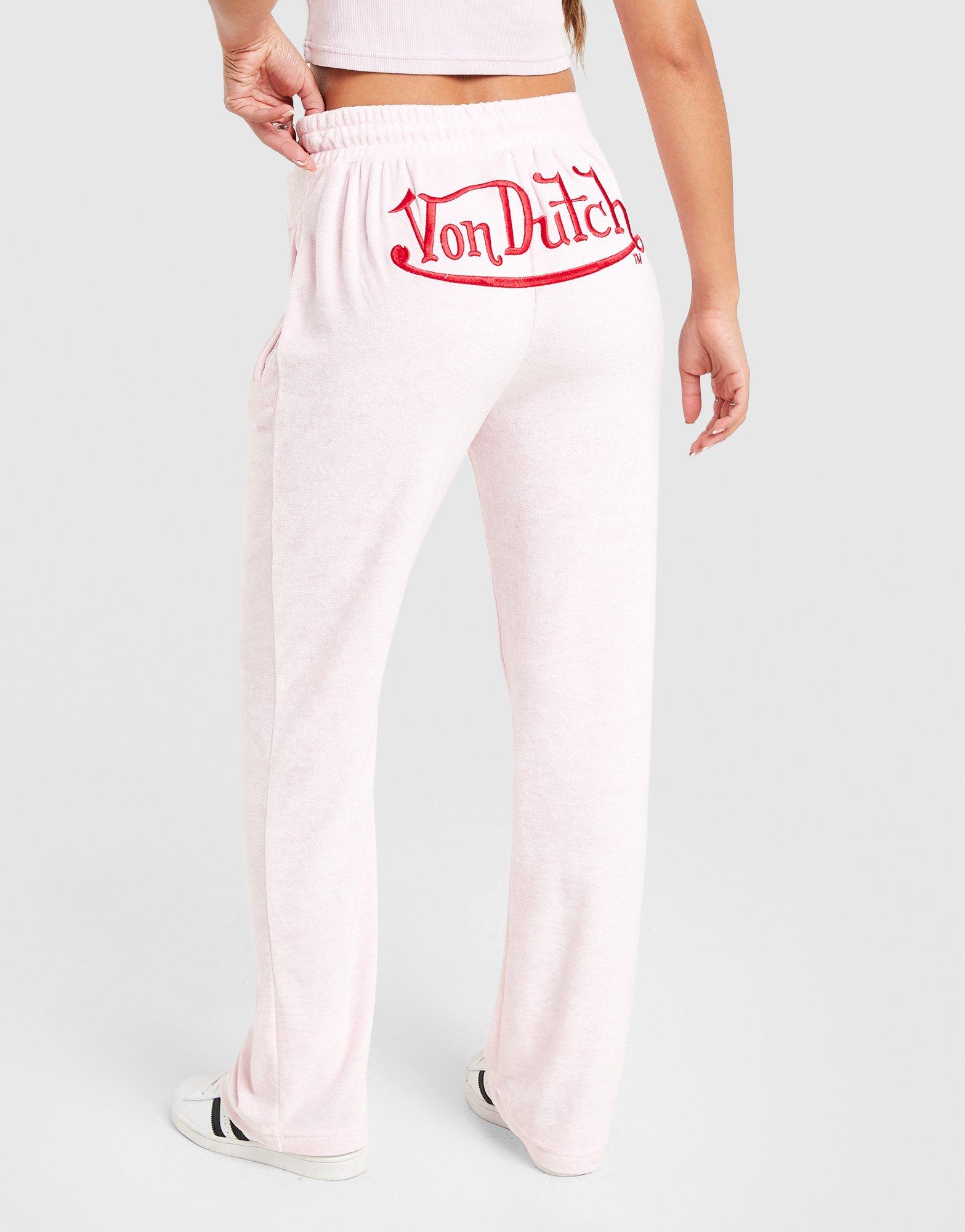 Von Dutch Velour Track Pants