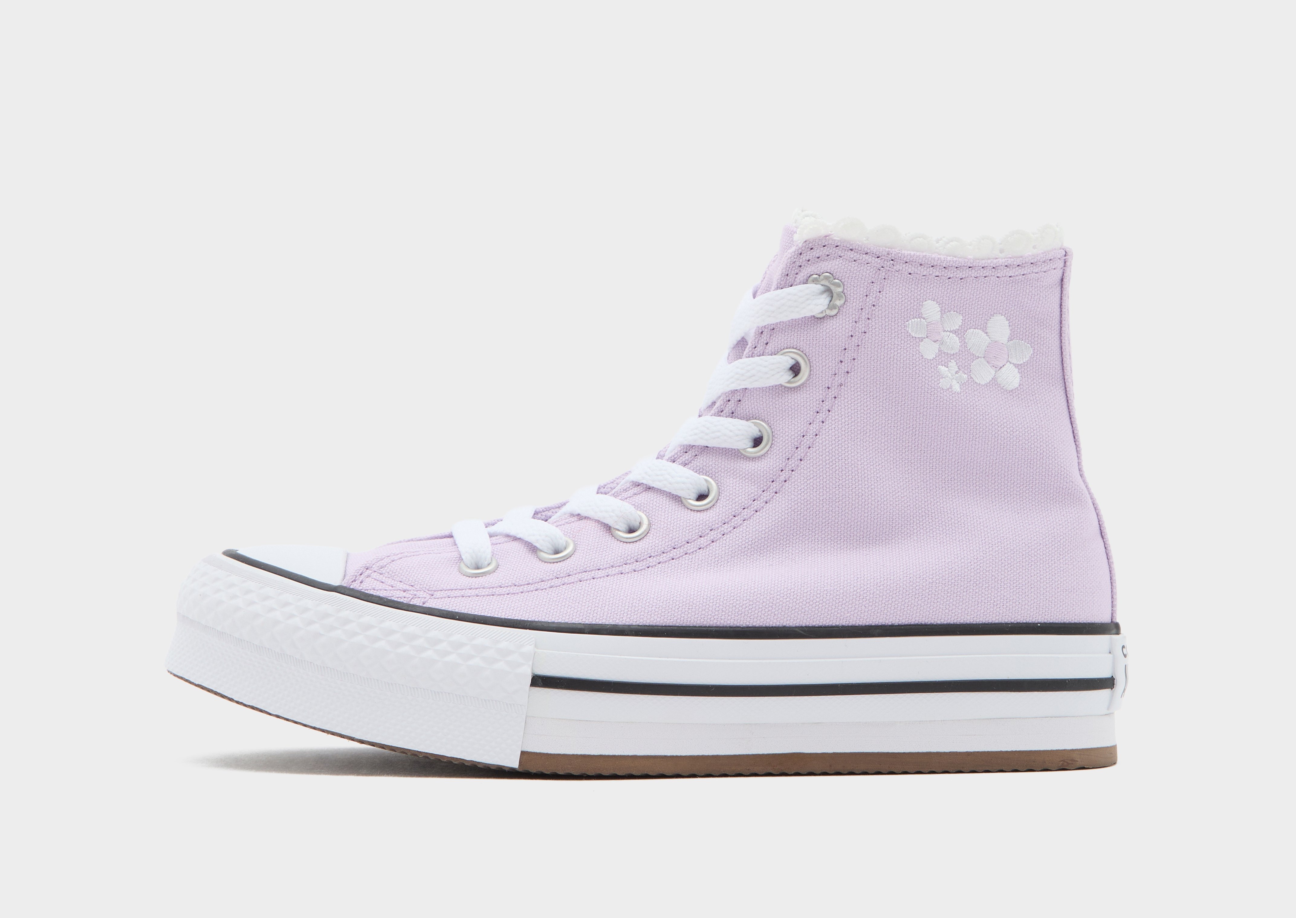 Purple Converse All Star High Lift Bubble Flower Children - JD 