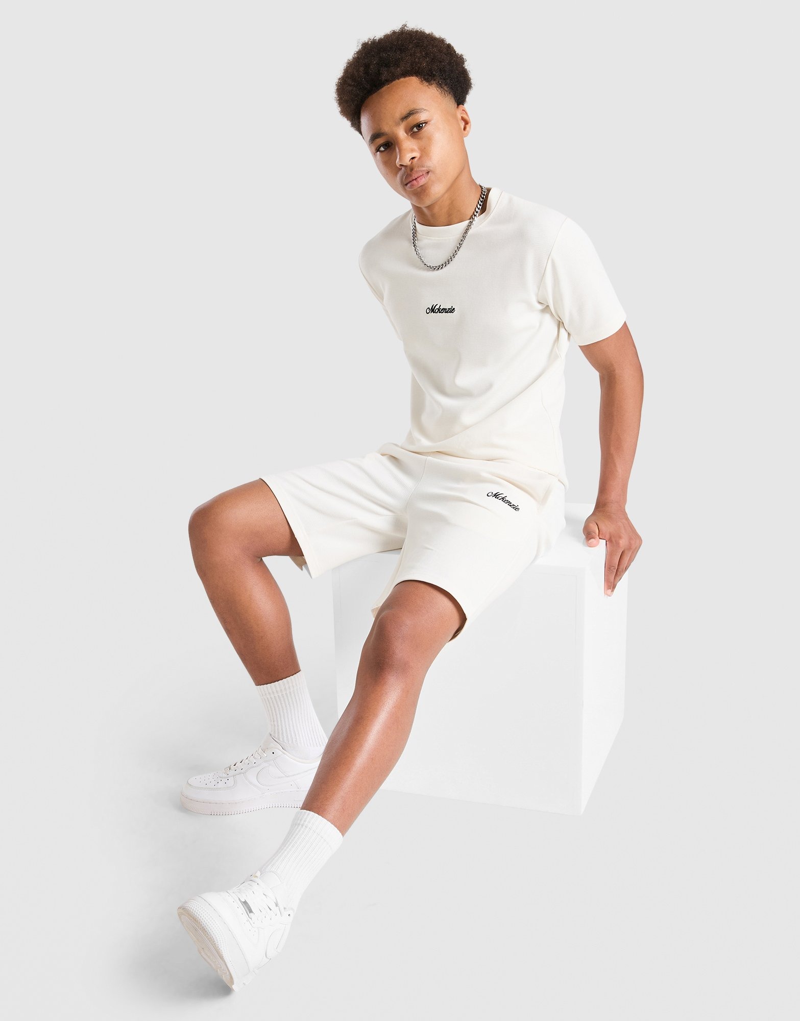 White McKenzie Pismo Shorts Junior | JD Sports UK