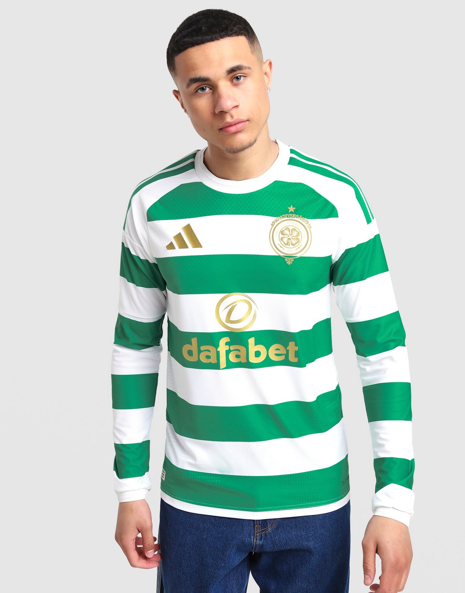 White adidas Celtic FC 2026/27 LS Match Home Shirt - JD Sports