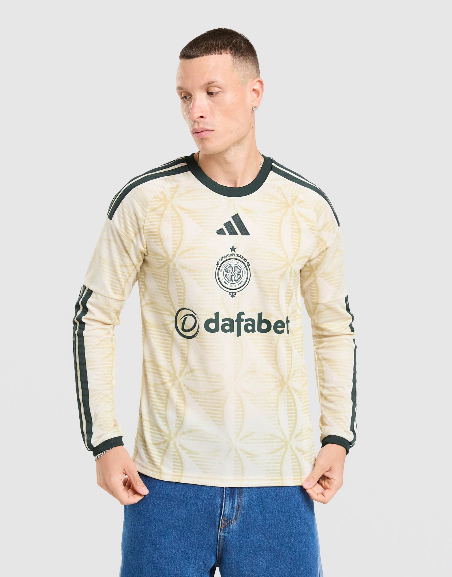 White adidas Celtic FC 2026/27 Long Sleeve Third Shirt - JD Sports
