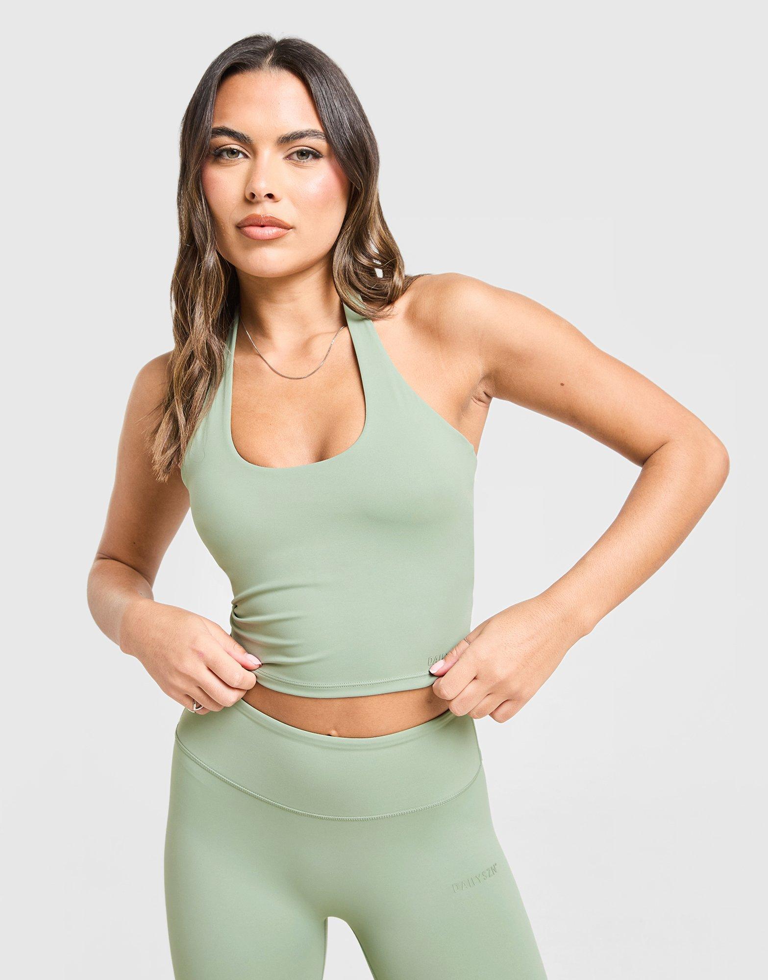DAILYSZN Sculpt Halter Neck Tank Top
