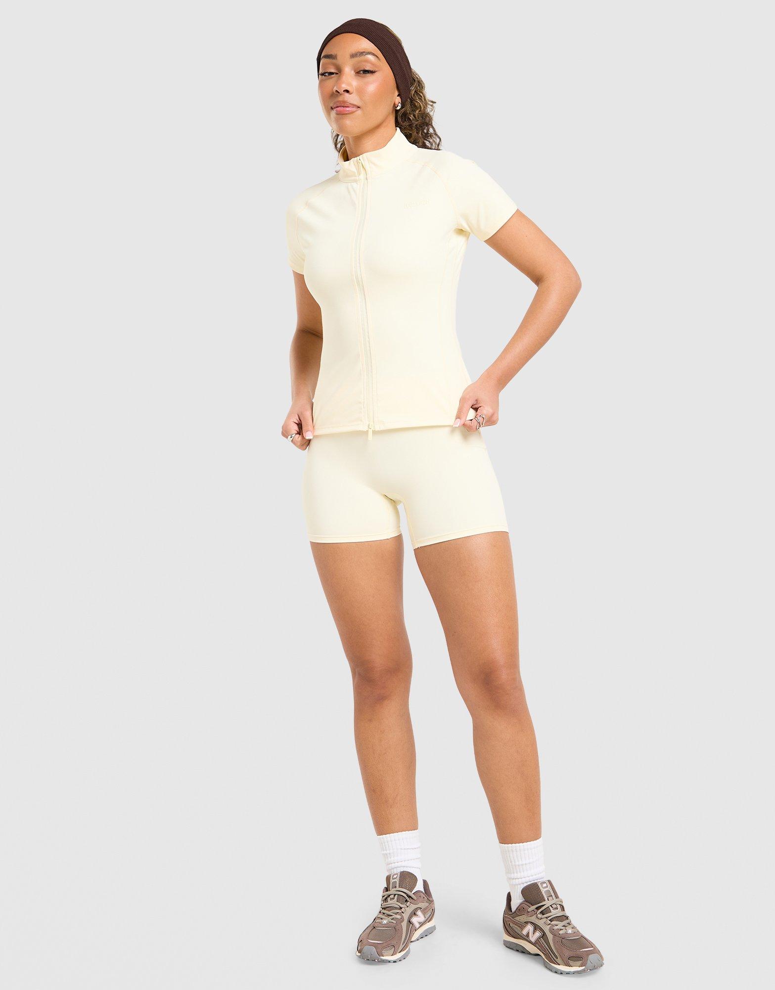 DAILYSZN Sculpt Short Sleeve Full Zip Top