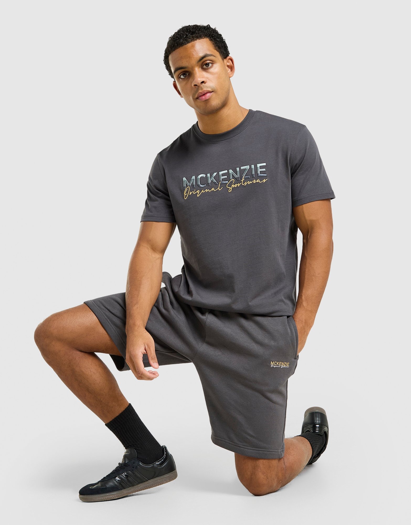 Grey McKenzie Casson Fleece T-Shirt/Shorts Set - JD Sports Global