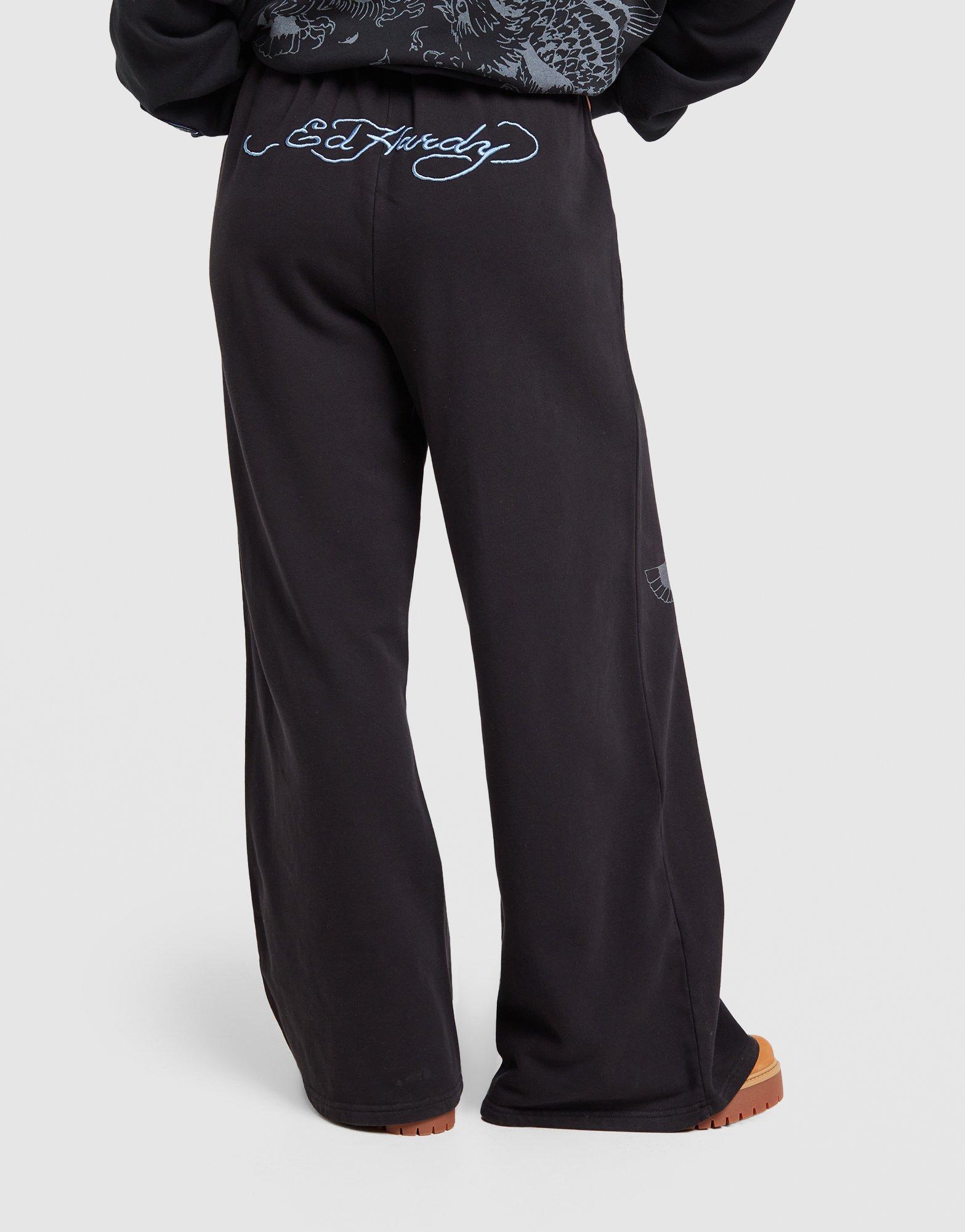 Ed Hardy Gothic Wide Leg Joggers