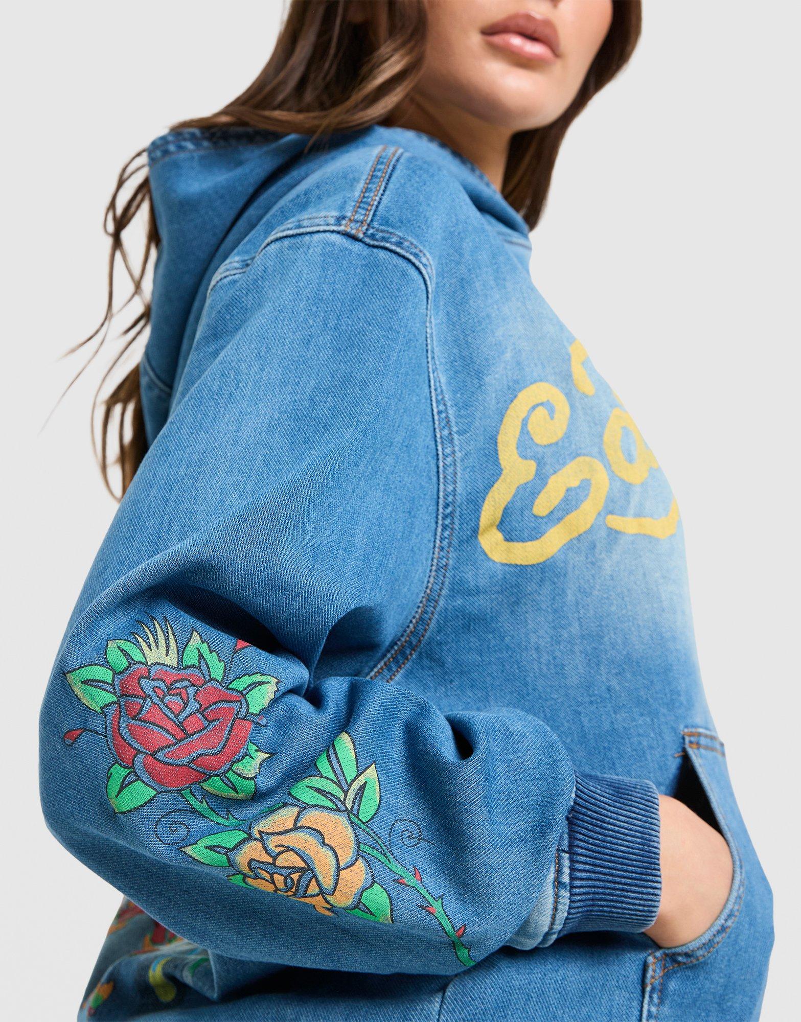 Ed Hardy Phoenix Denim Hoodie