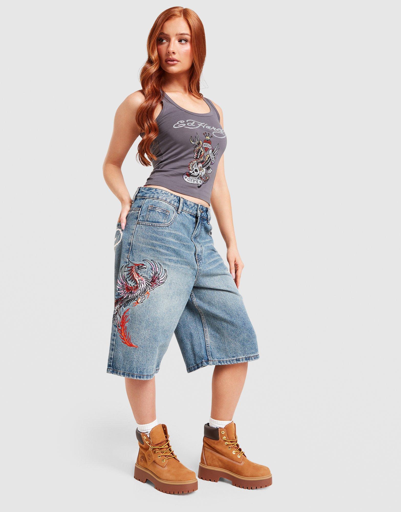 Ed Hardy Phoenix Denim Jorts