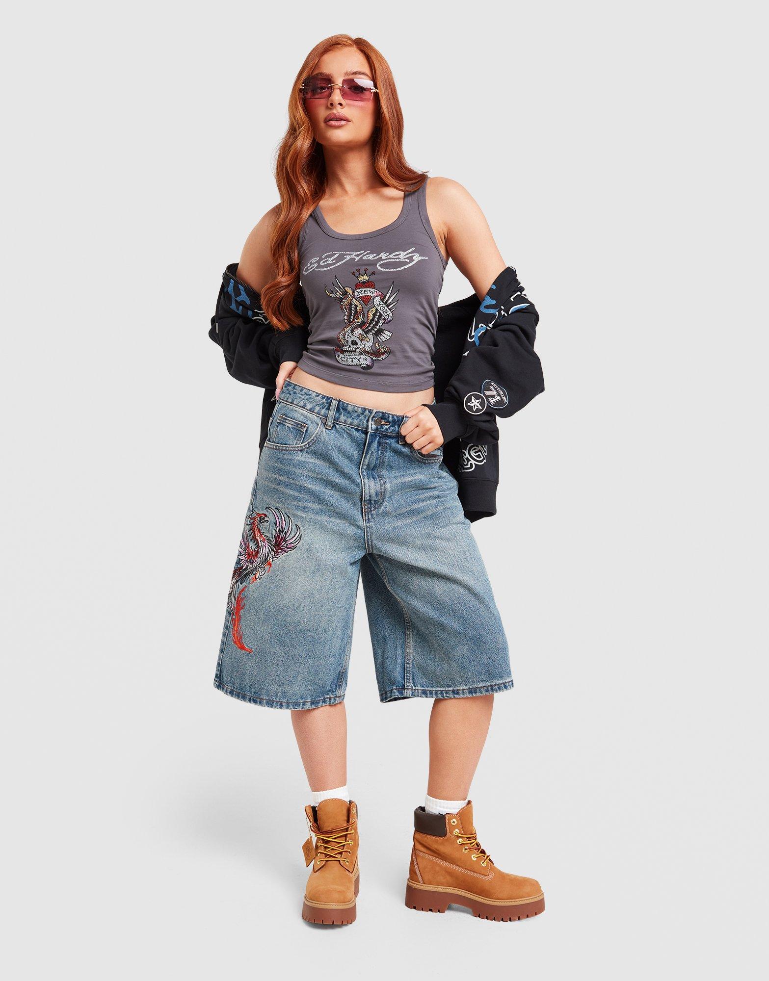 Ed Hardy Phoenix Denim Jorts