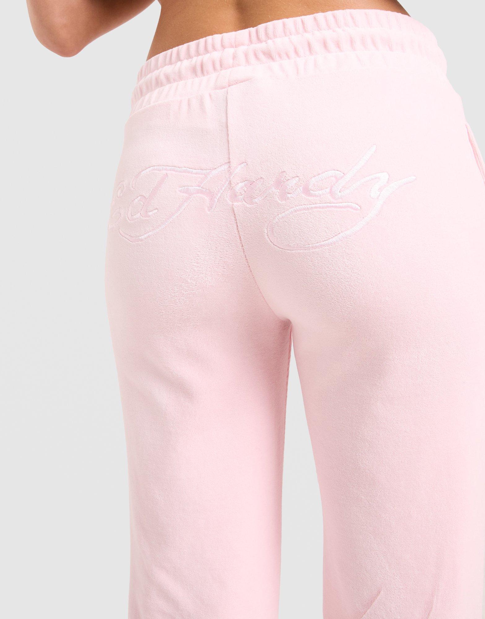 Ed Hardy Thorns Diamante Velour Joggers