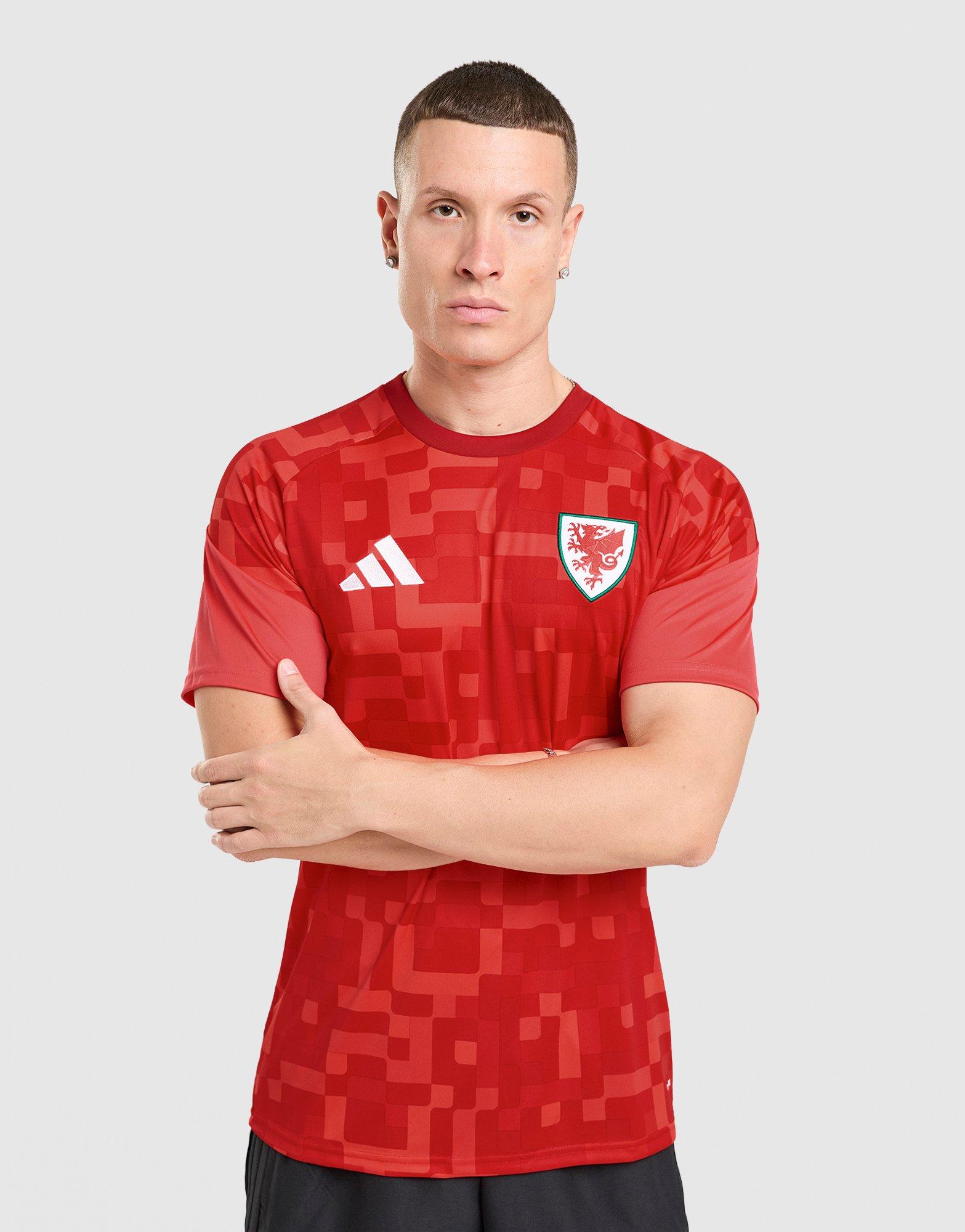 adidas Wales 2026 Home Pre Match Shirt