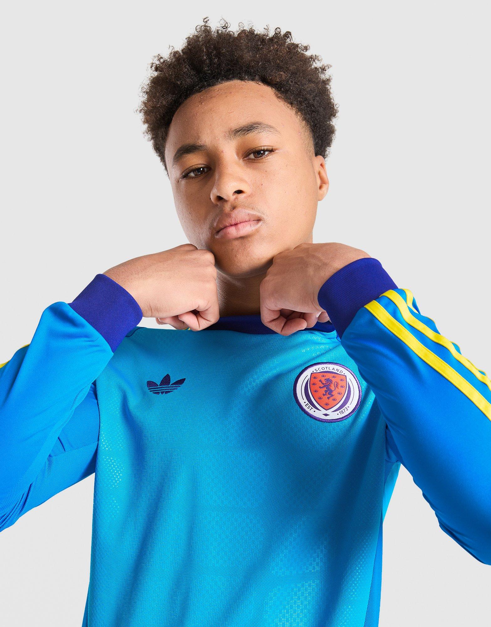 adidas Originals Scotland 2026 Long Sleeve Goalkeeper Shirt Junior