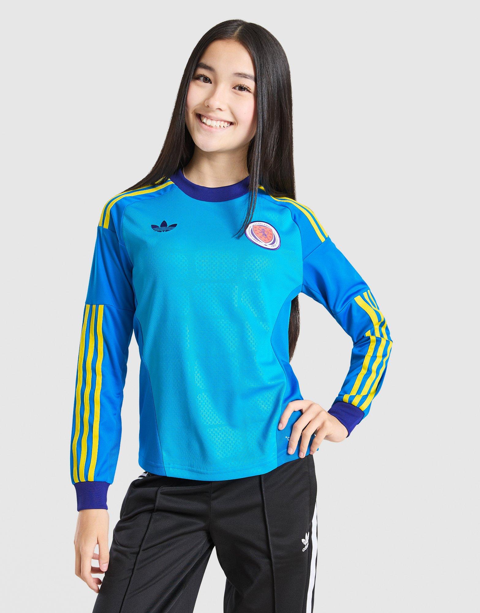 adidas Originals Scotland 2026 Long Sleeve Goalkeeper Shirt Junior