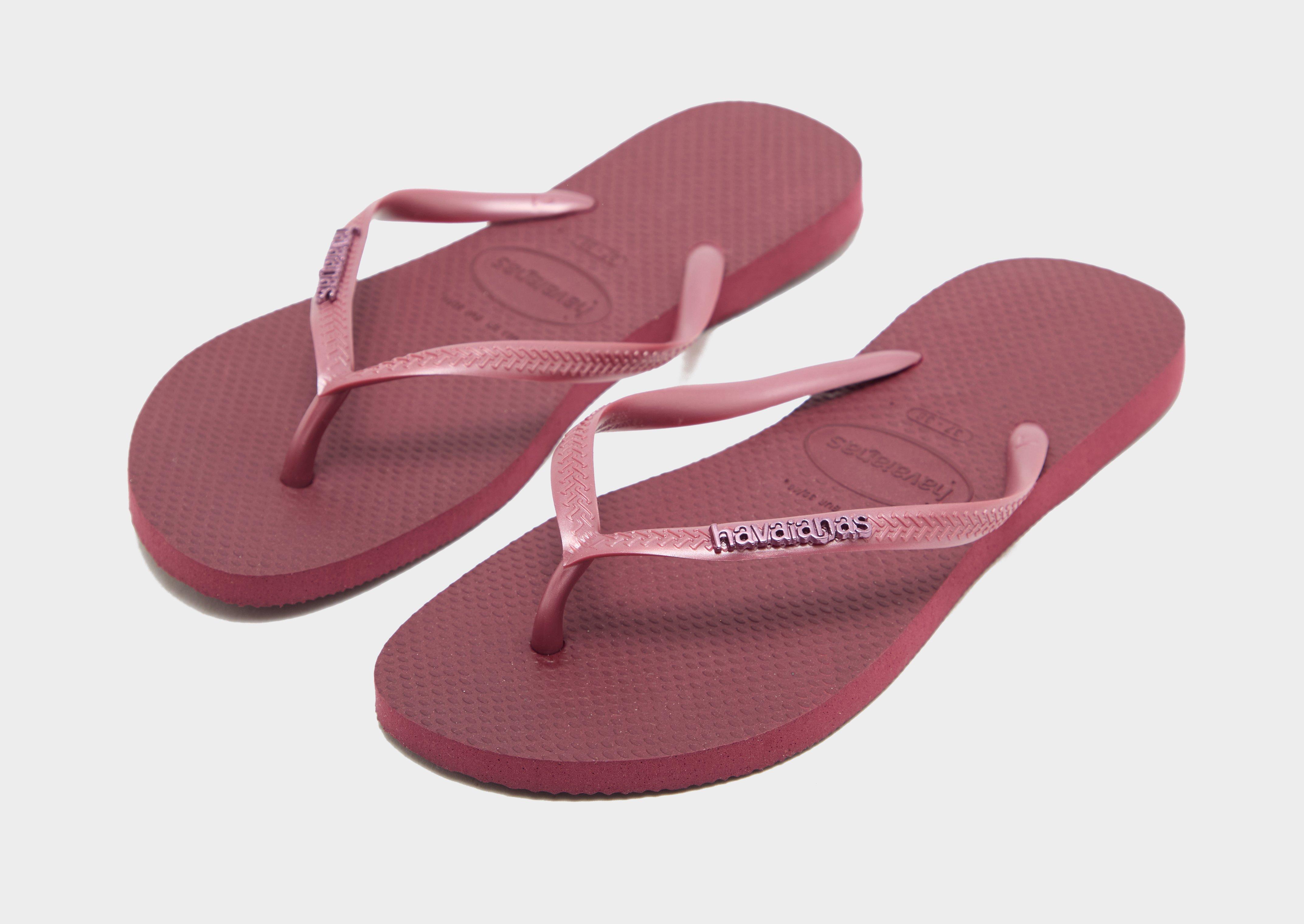 Havaianas Slim Logo Metallic Flip Flops Women's