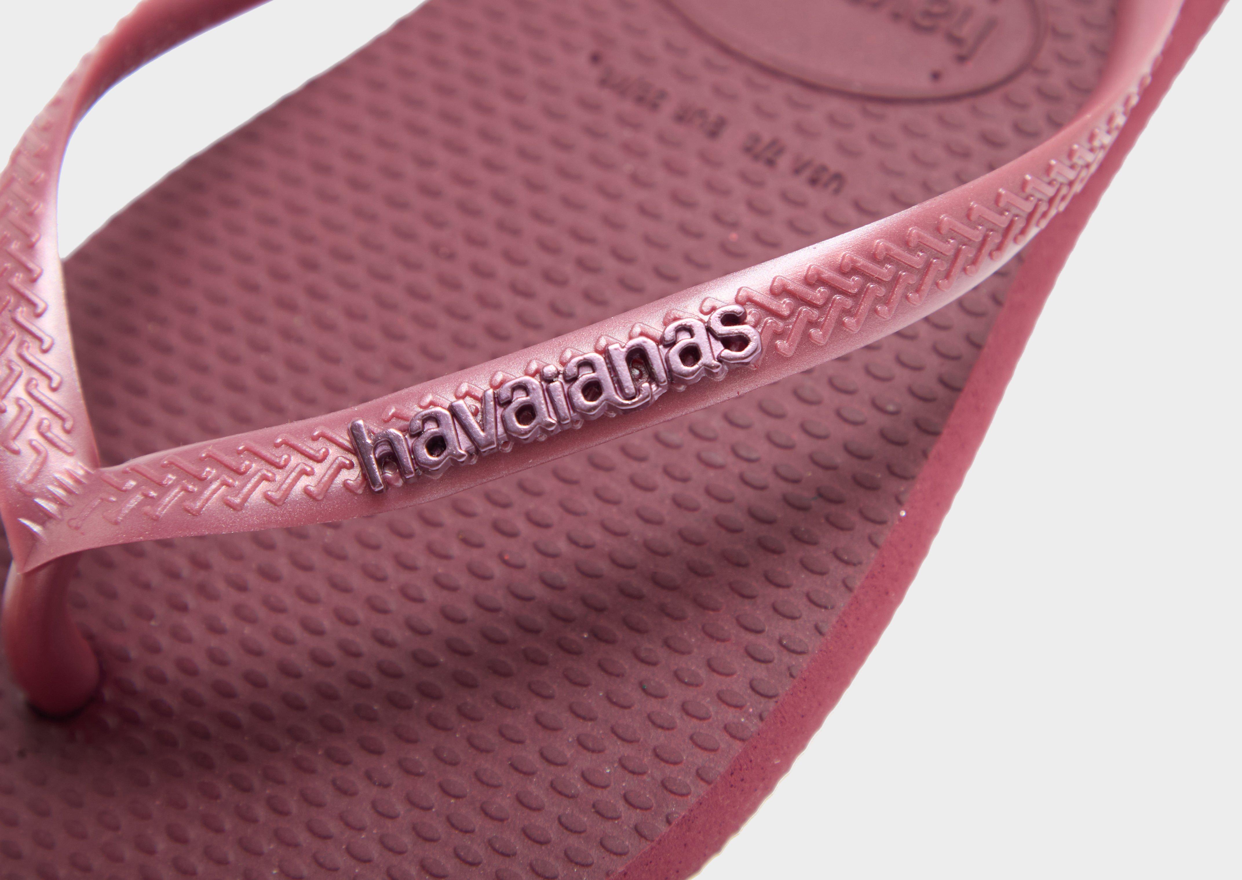 Havaianas Slim Logo Metallic Flip Flops Women's