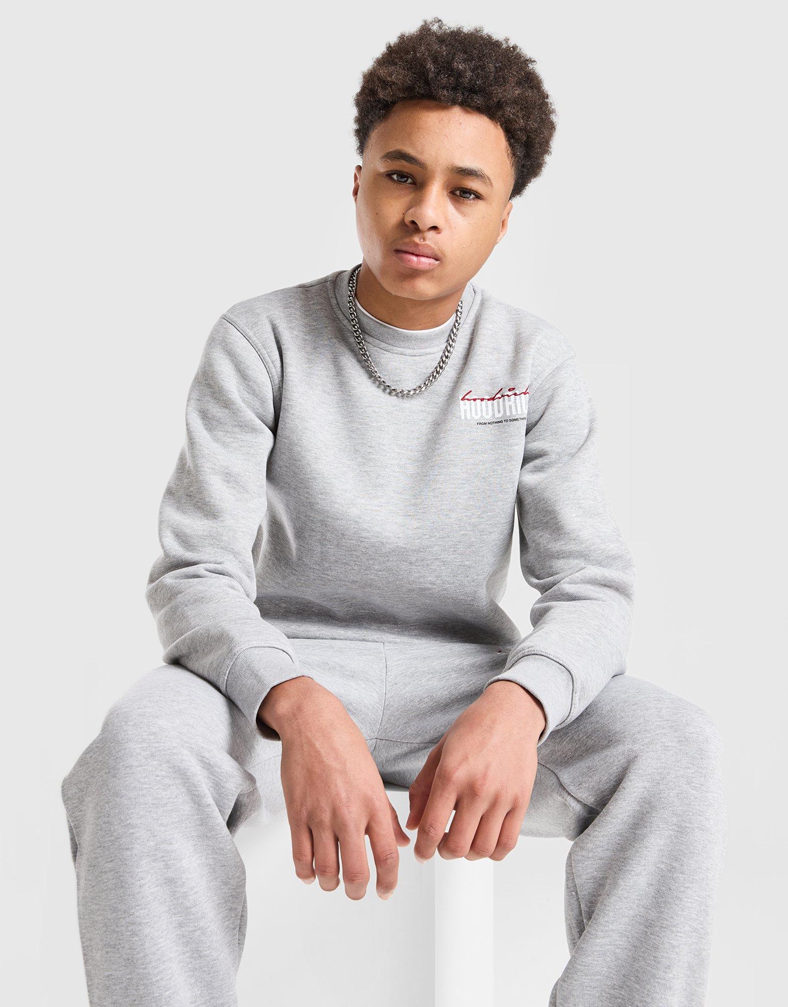 Hoodrich Magma Fleece Crew Tracksuit Junior