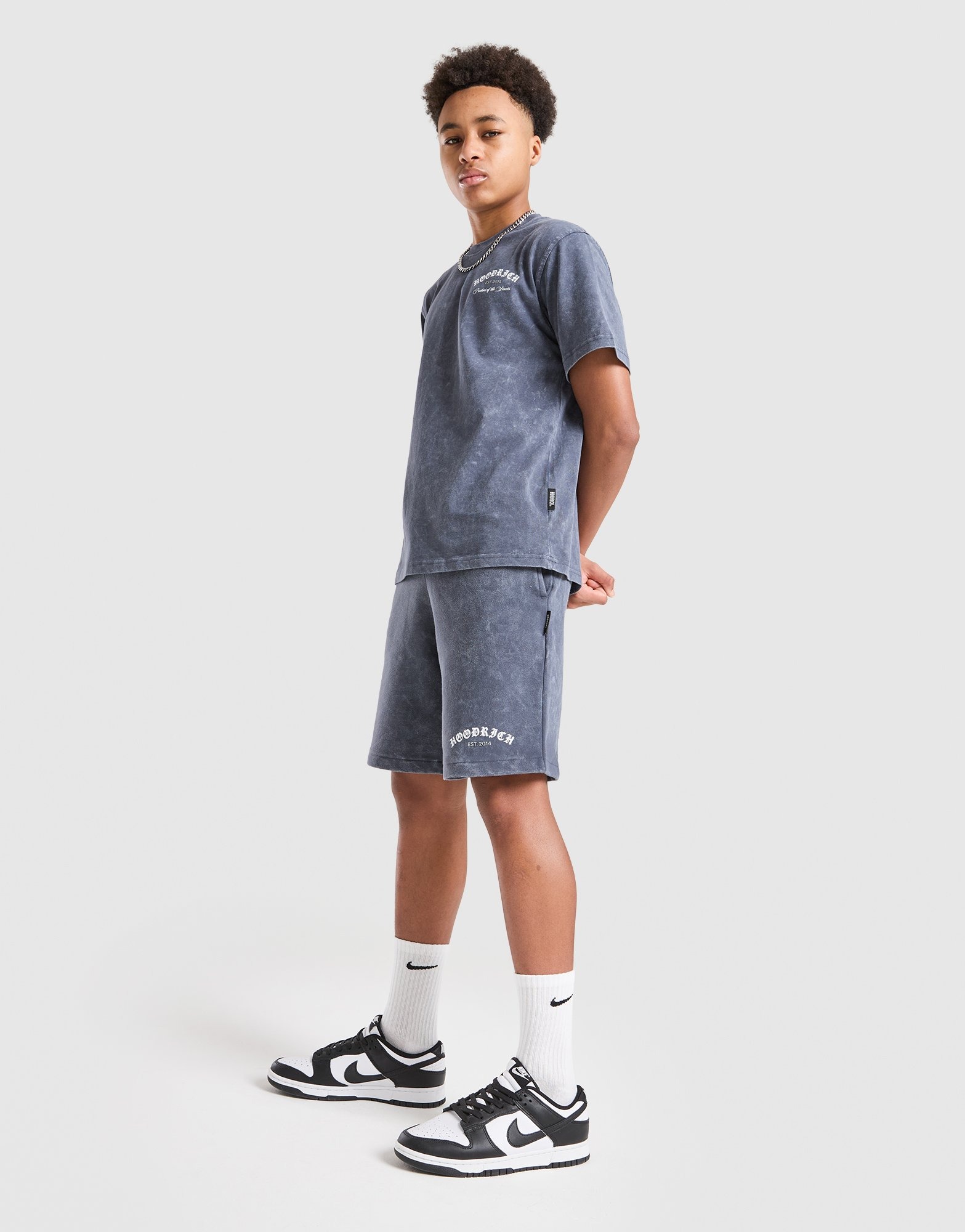Hoodrich Pantalón Corto Gradient Wash Júnior en Gris - JD Sports España