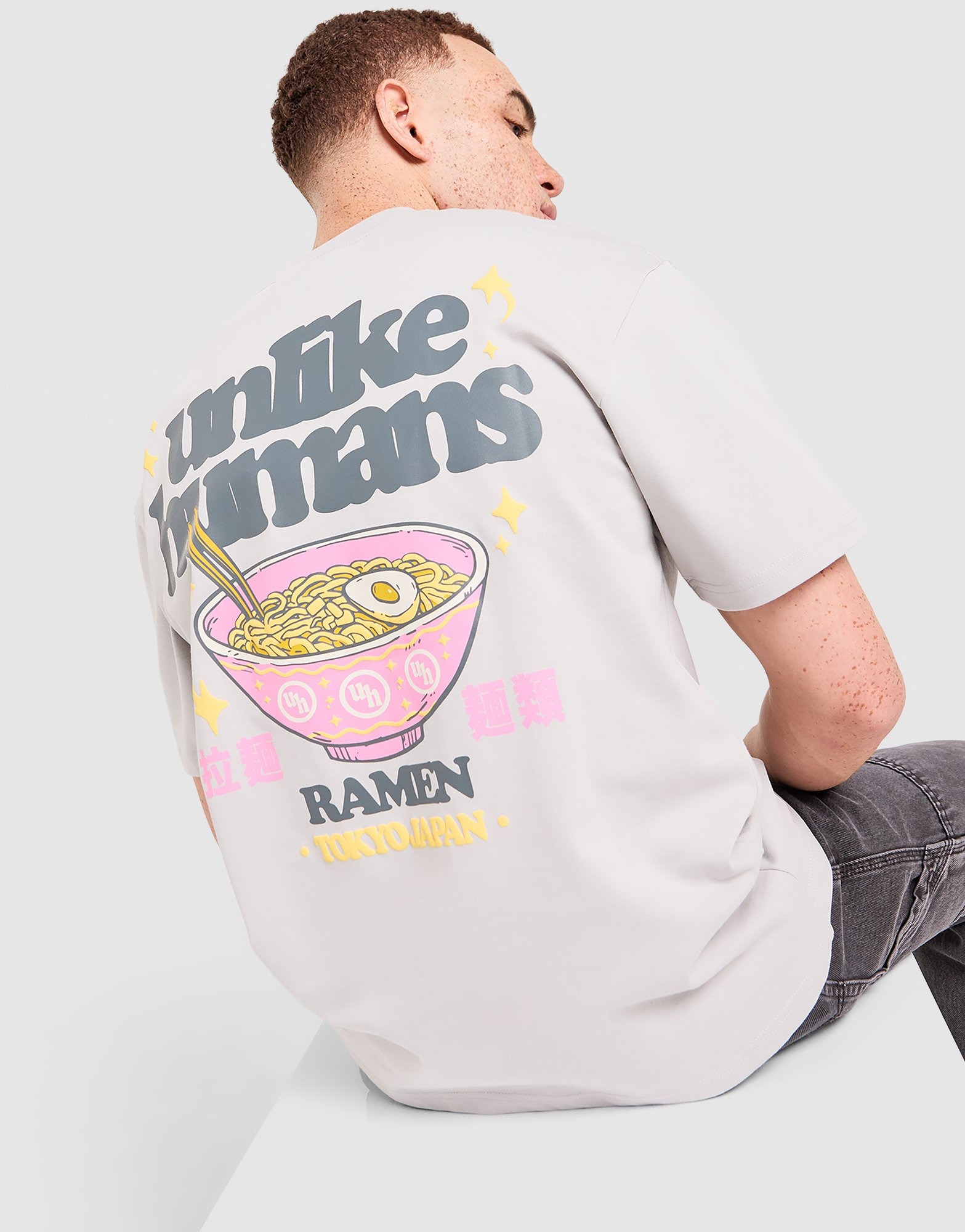 Grey Unlike Humans Ramen T-Shirt - JD Sports Global