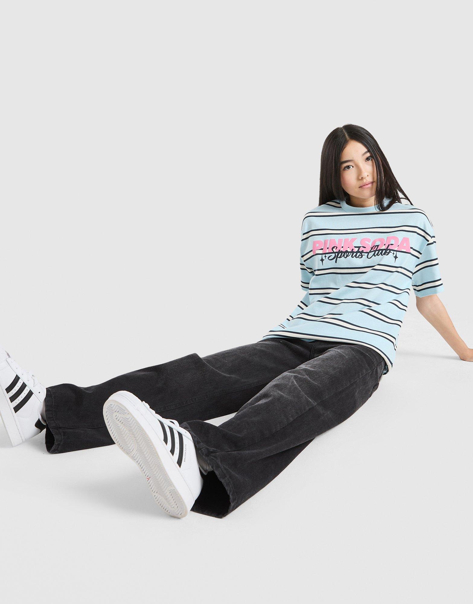 Pink Soda Sport Maglietta Stack a Righe Bambina Junior