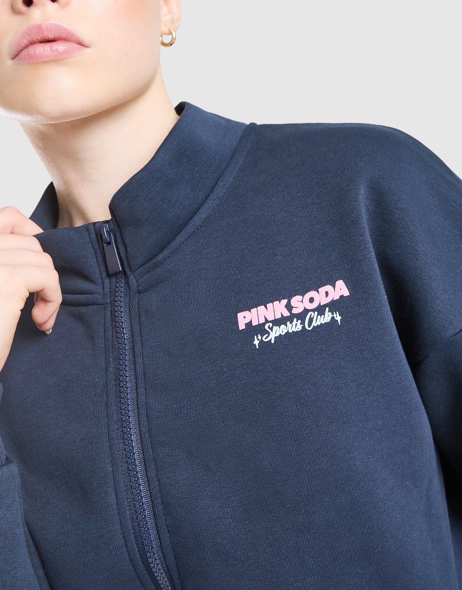 Pink Soda Sport Girls' Stack Full Zip Sweatshirt Junior