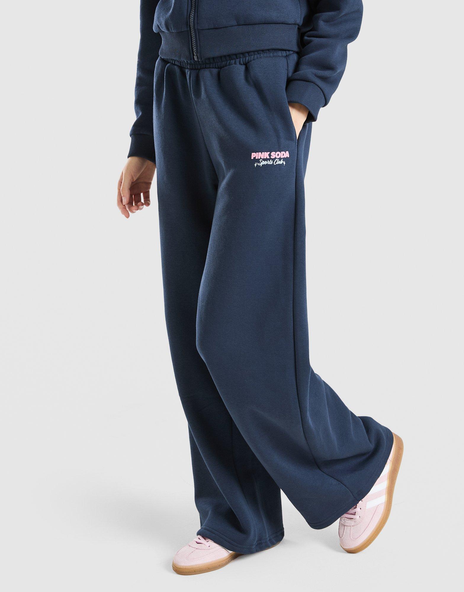 Pink Soda Sport Girls' Stack Wide Leg Joggers Junior