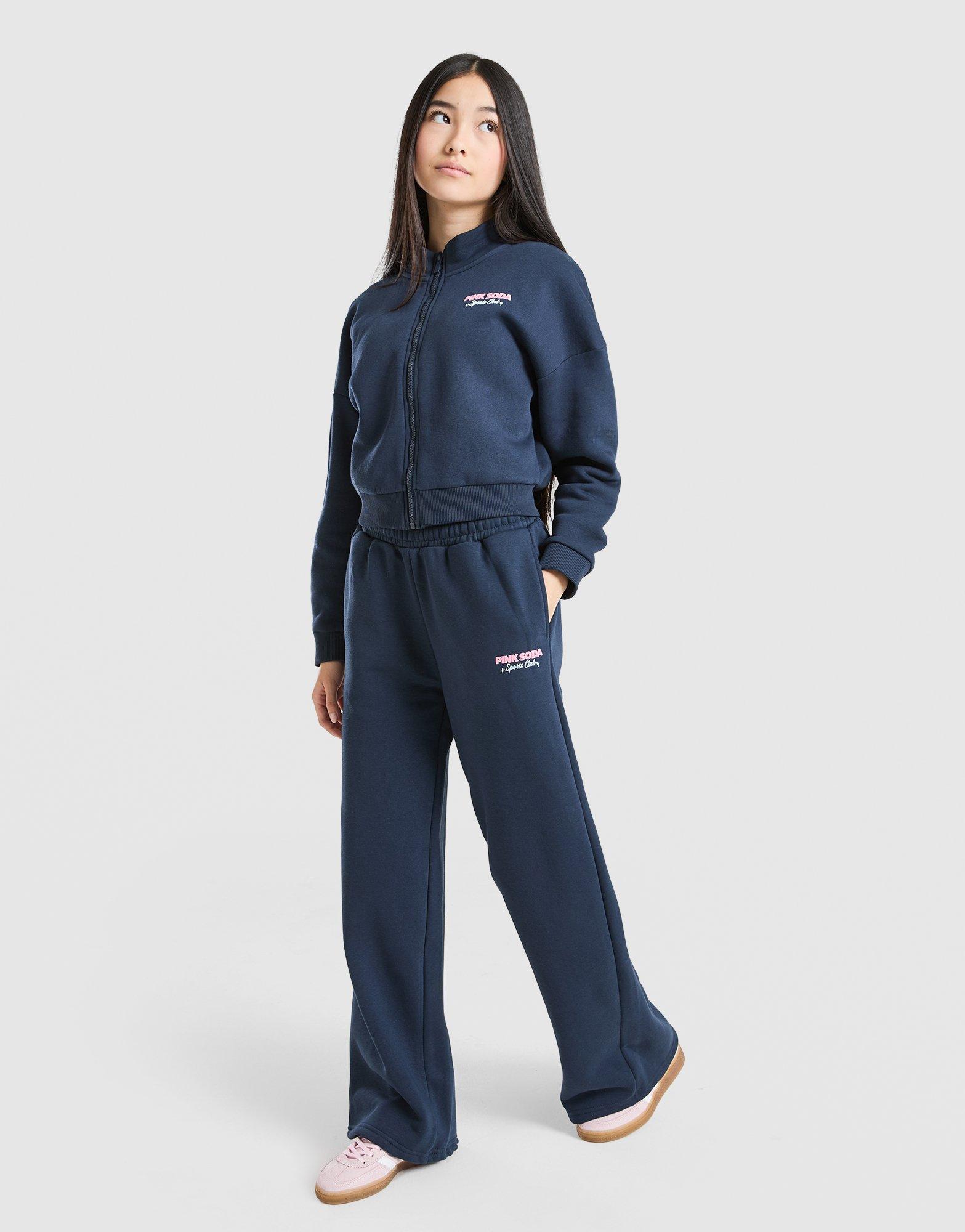 Pink Soda Sport Girls' Stack Wide Leg Joggers Junior