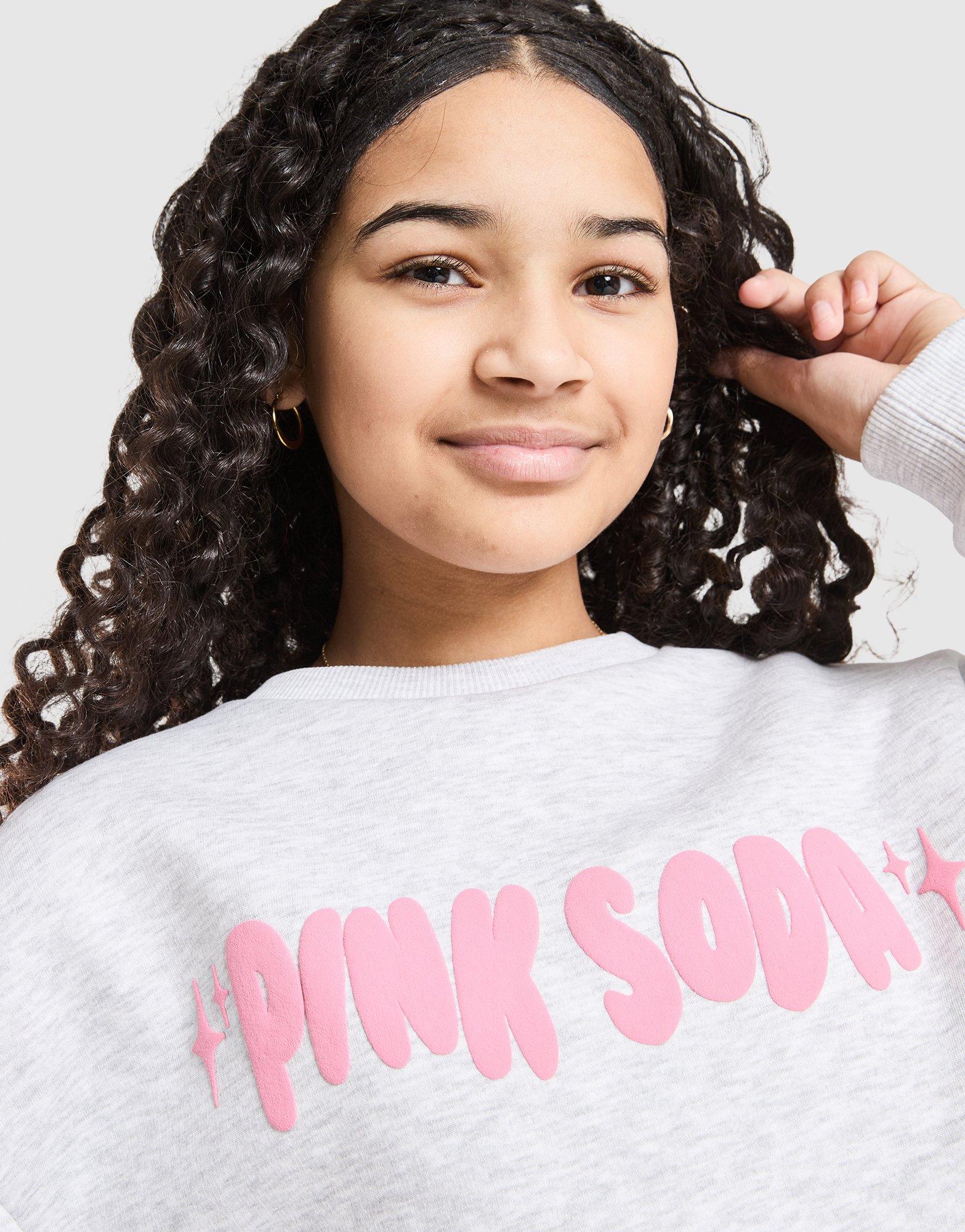 Pink Soda Sport Girls' Fade Heart Crew Sweatshirt Junior