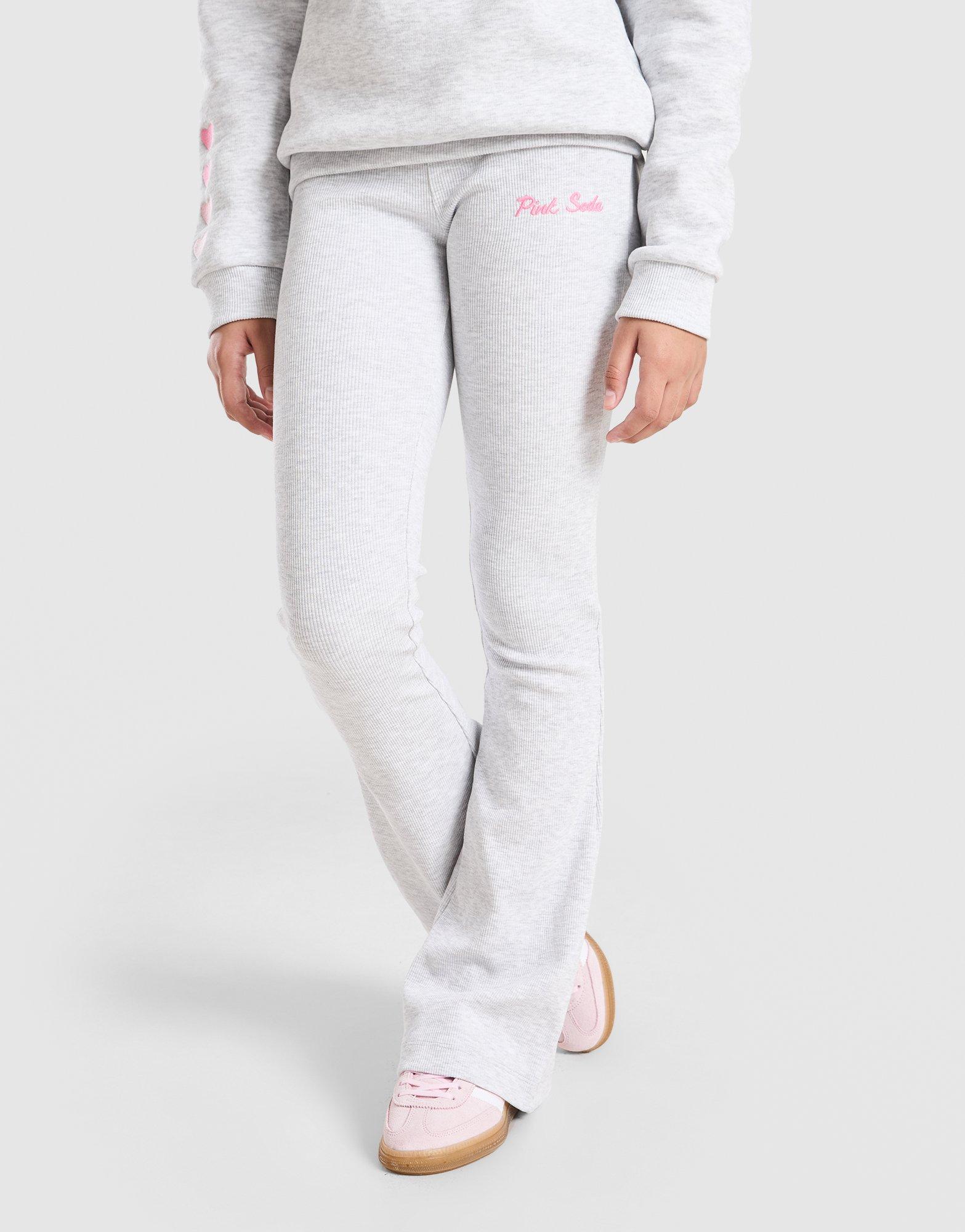 Pink Soda Sport Girls' Bella Rib Flared Leggings Junior