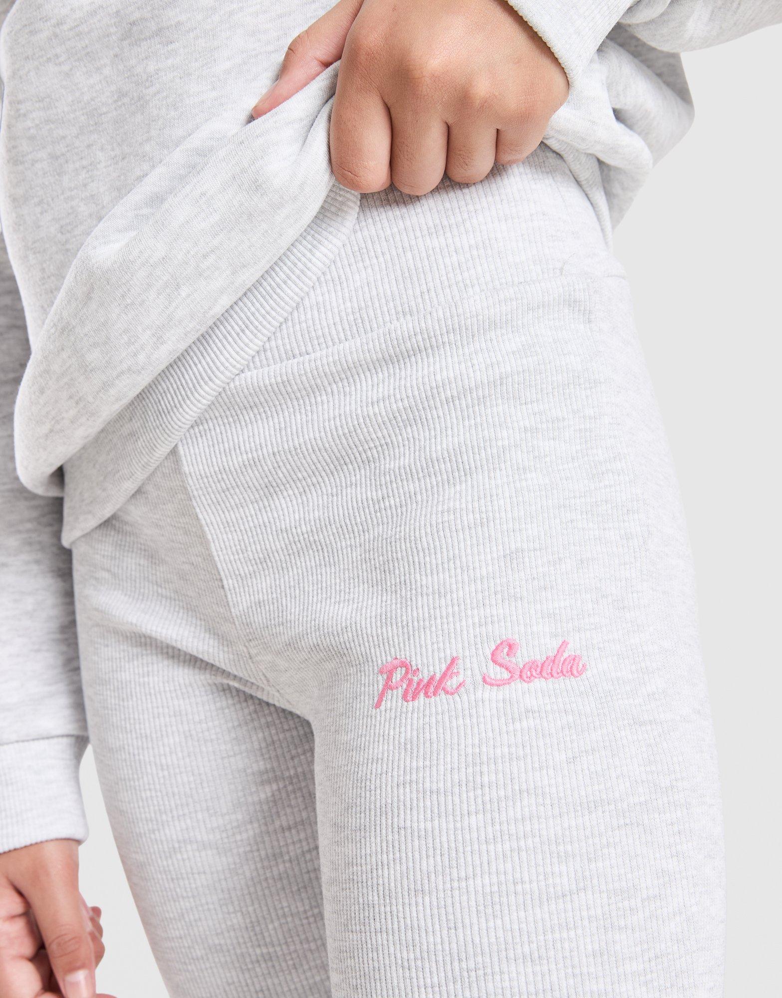 Pink Soda Sport Girls' Bella Rib Flared Leggings Junior