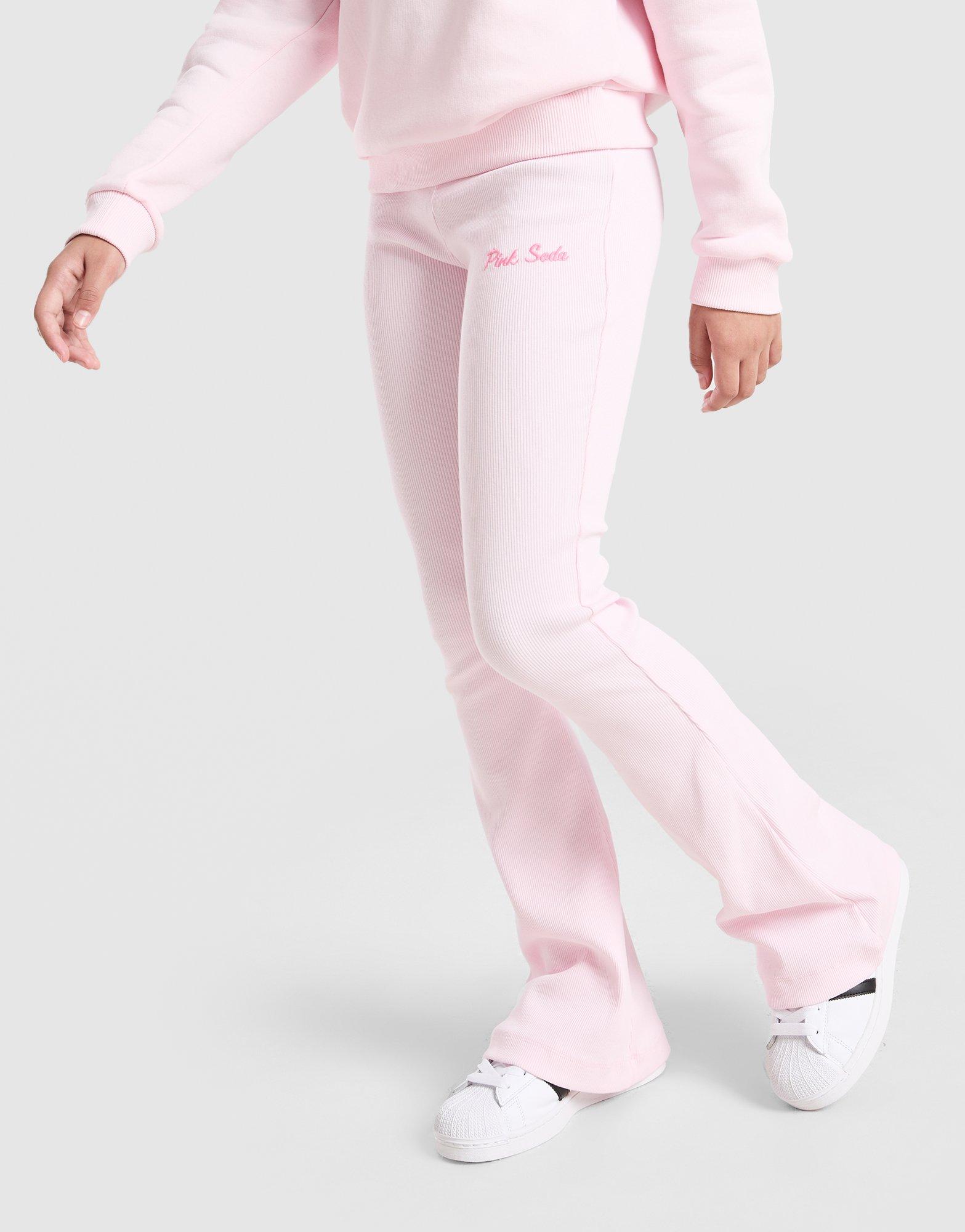 Pink Soda Sport Girls' Bella Rib Flared Leggings Junior