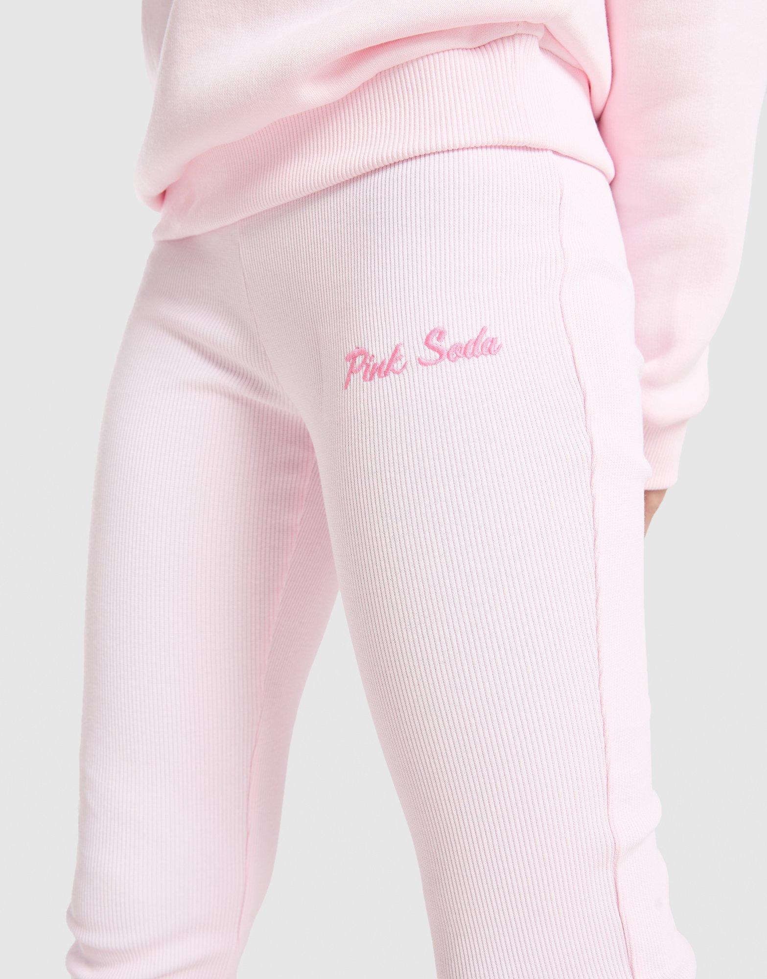 Pink Soda Sport Girls' Bella Rib Flared Leggings Junior