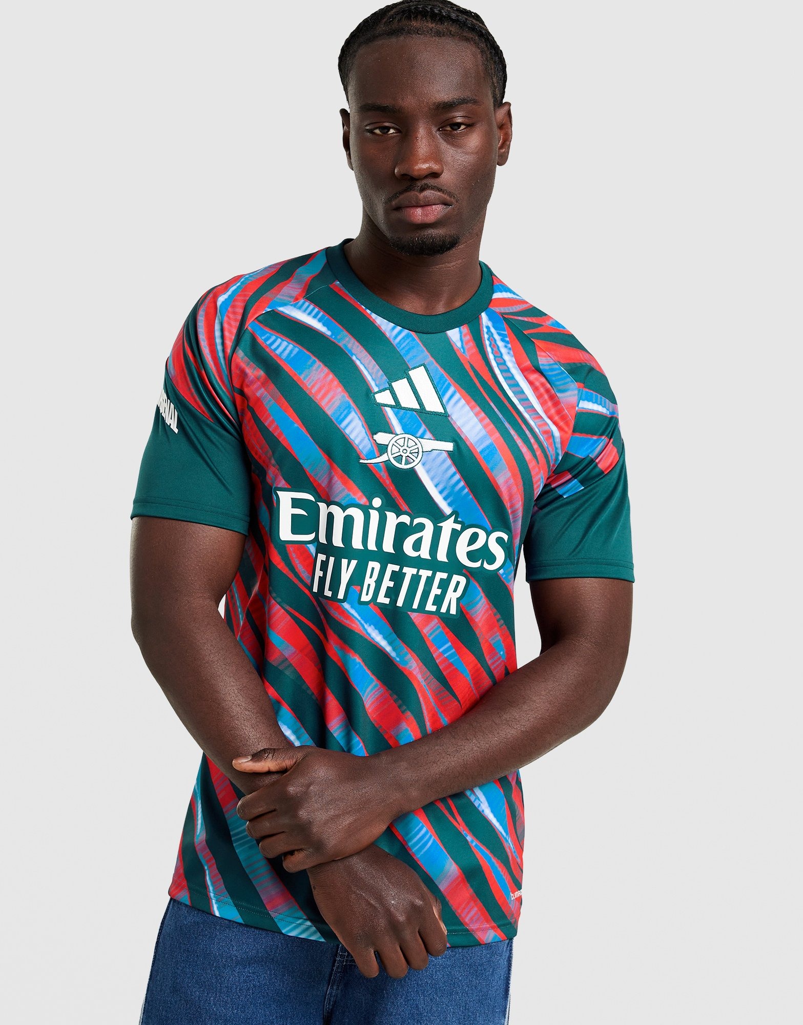 Green adidas Arsenal FC Pre Match Shirt - JD Sports Global