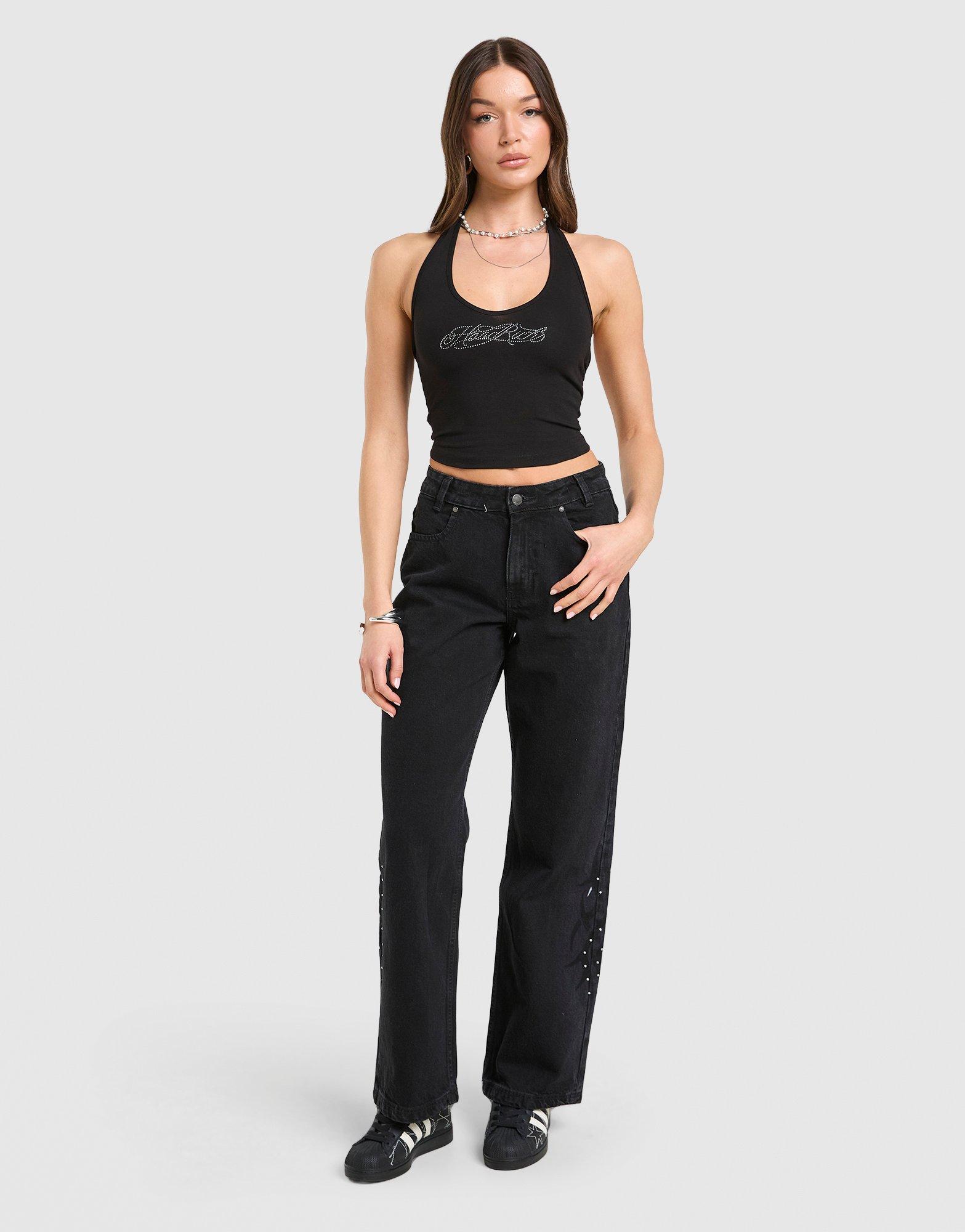 Hoodrich Solace Diamante Halterneck Top