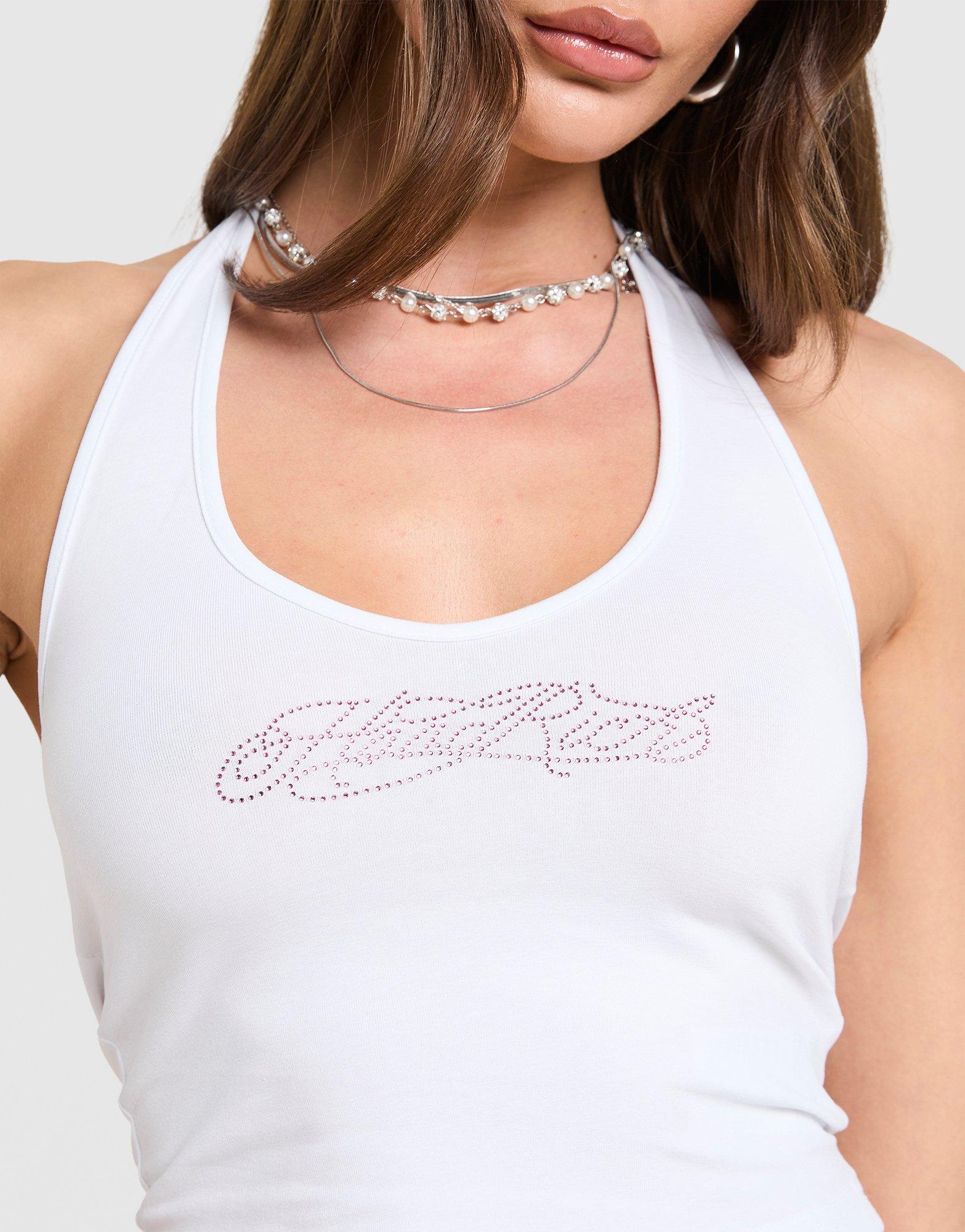 Hoodrich Solace Diamante Halterneck Top