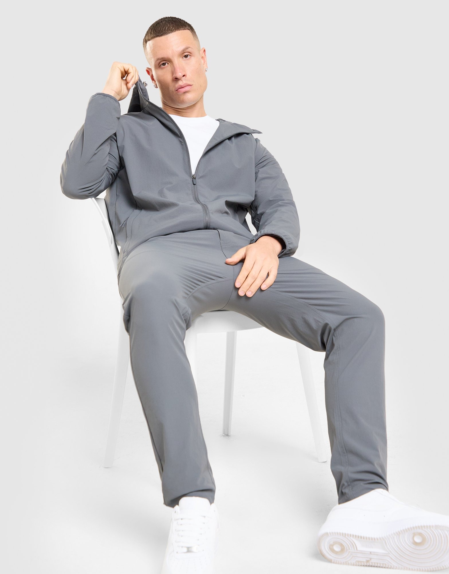 Grey Belier Ripstop Woven Hoodie - JD Sports Global