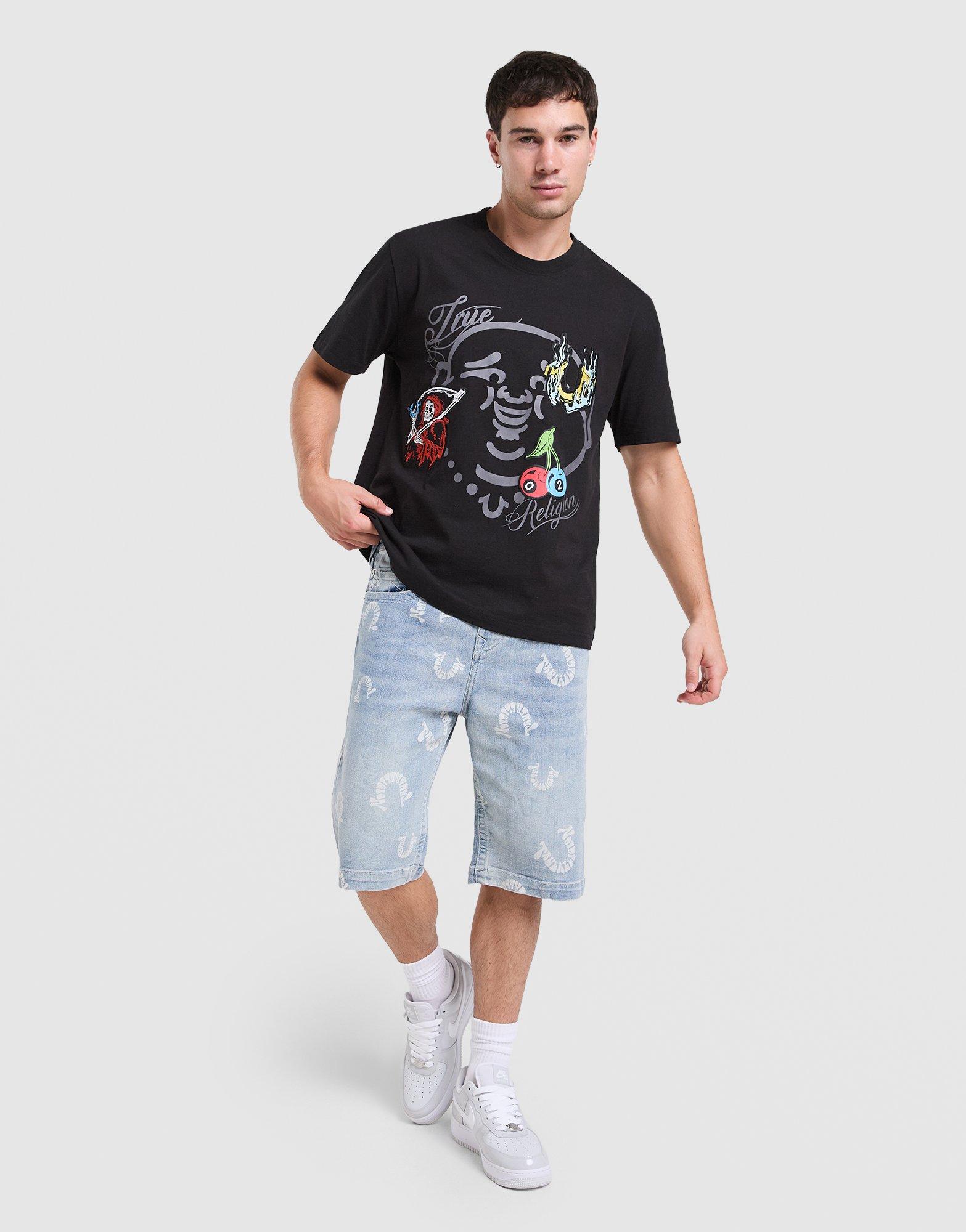True Religion All Over Print Jorts