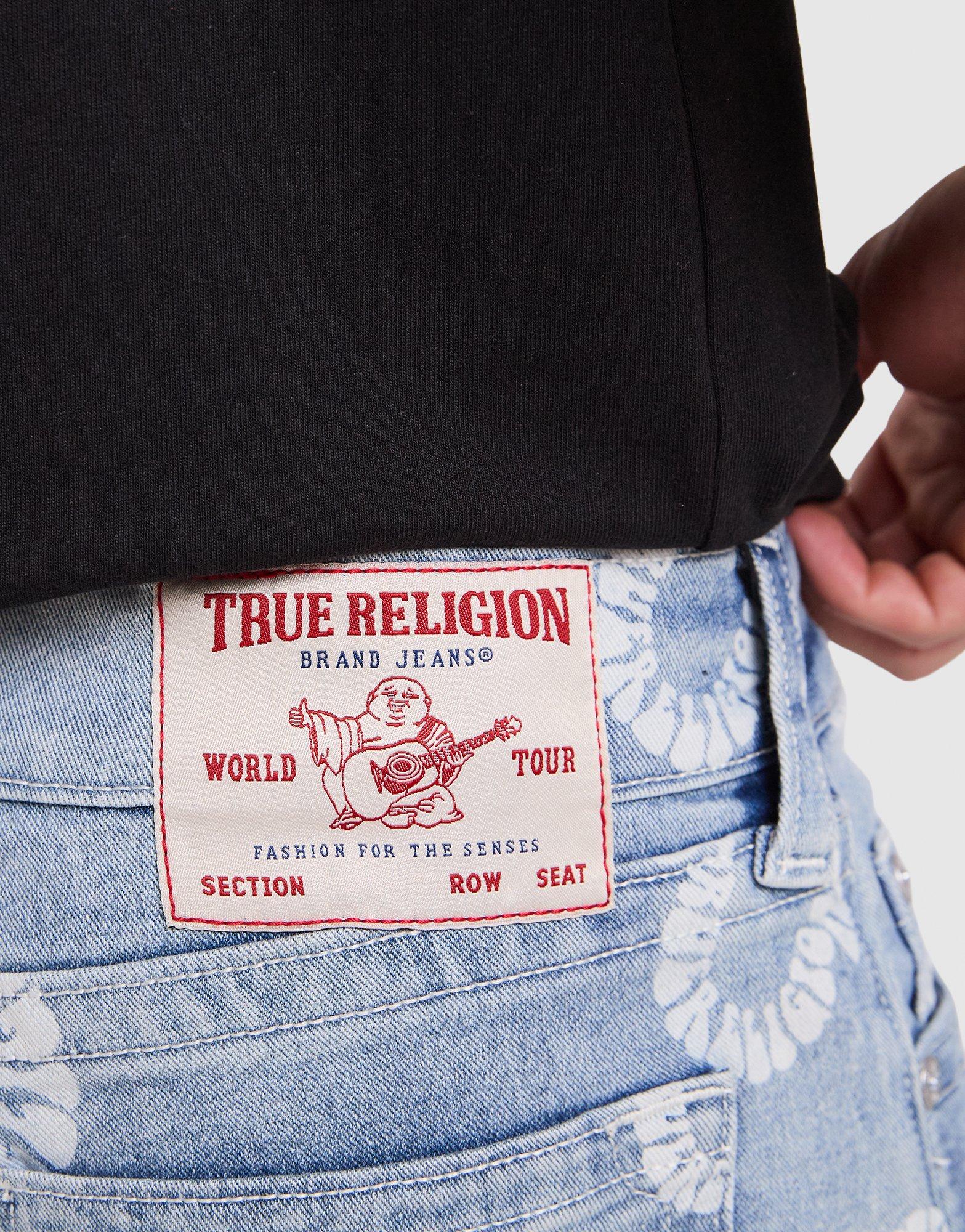 True Religion All Over Print Jorts