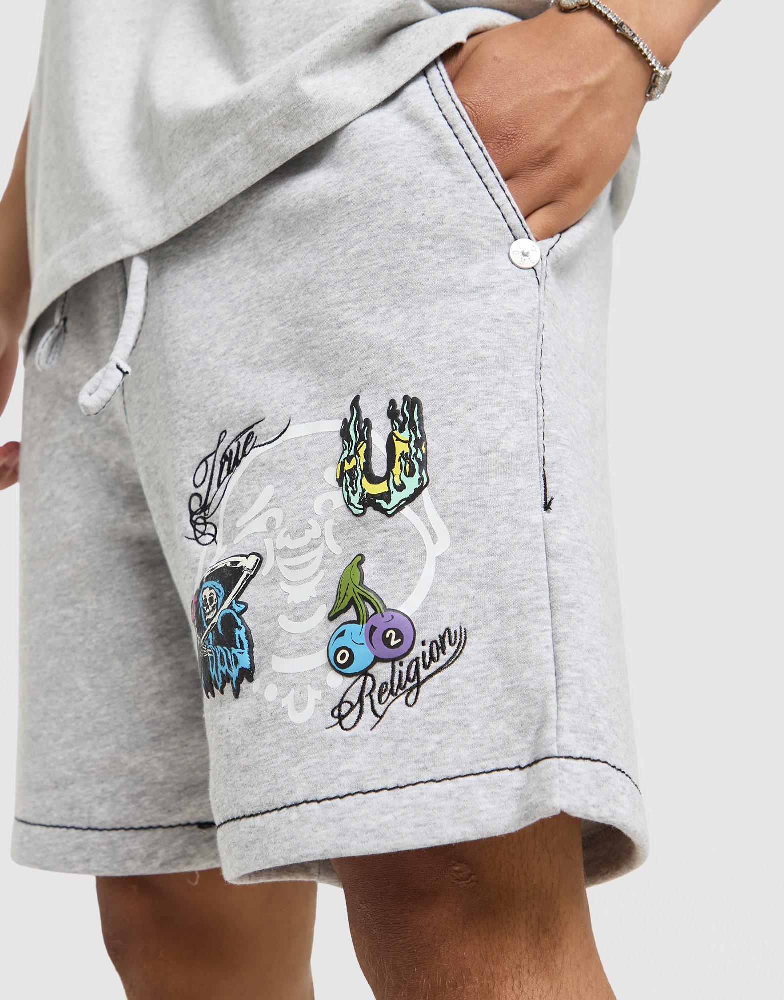 True Religion Buddha Face Shorts