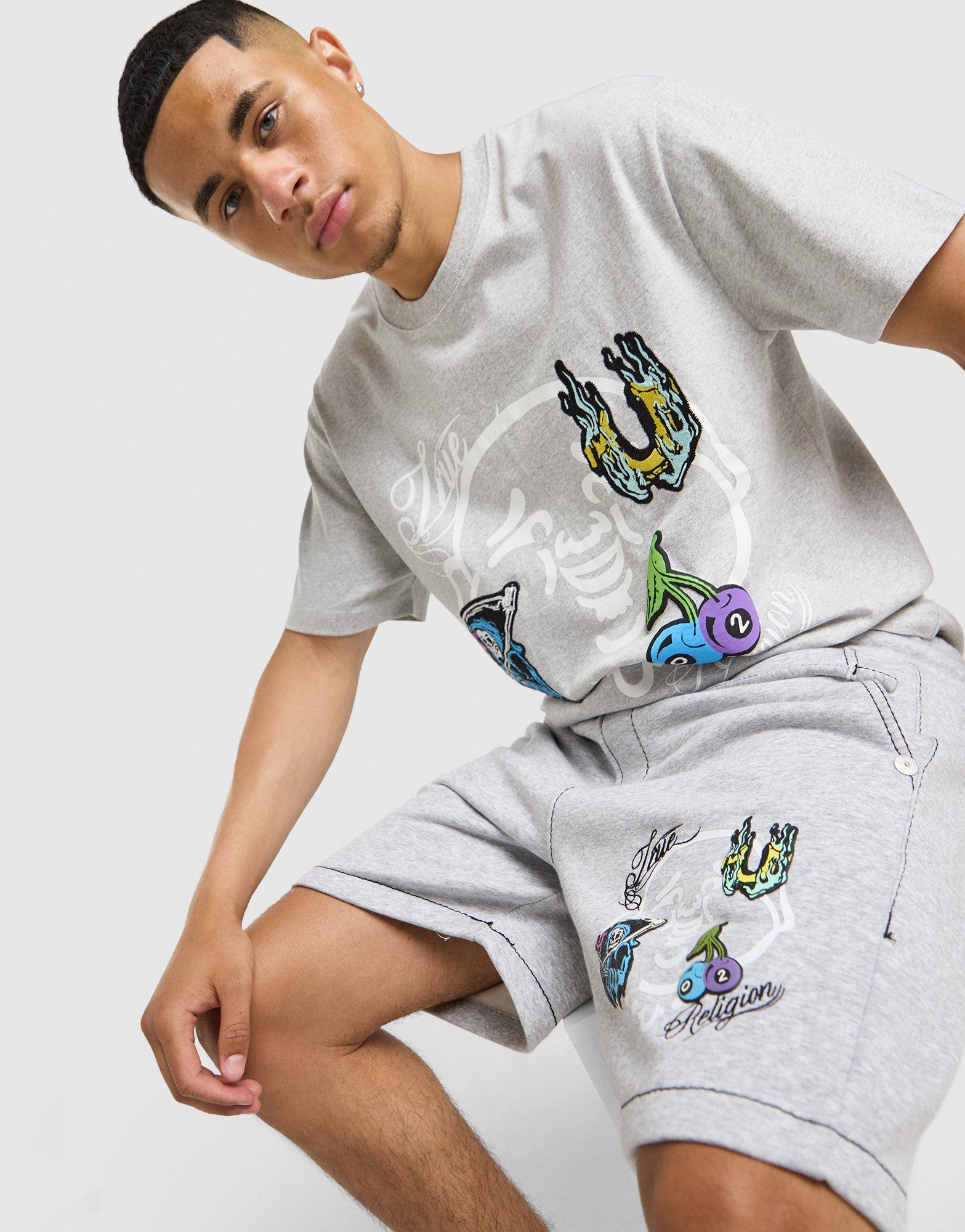 True Religion Buddha Face Shorts