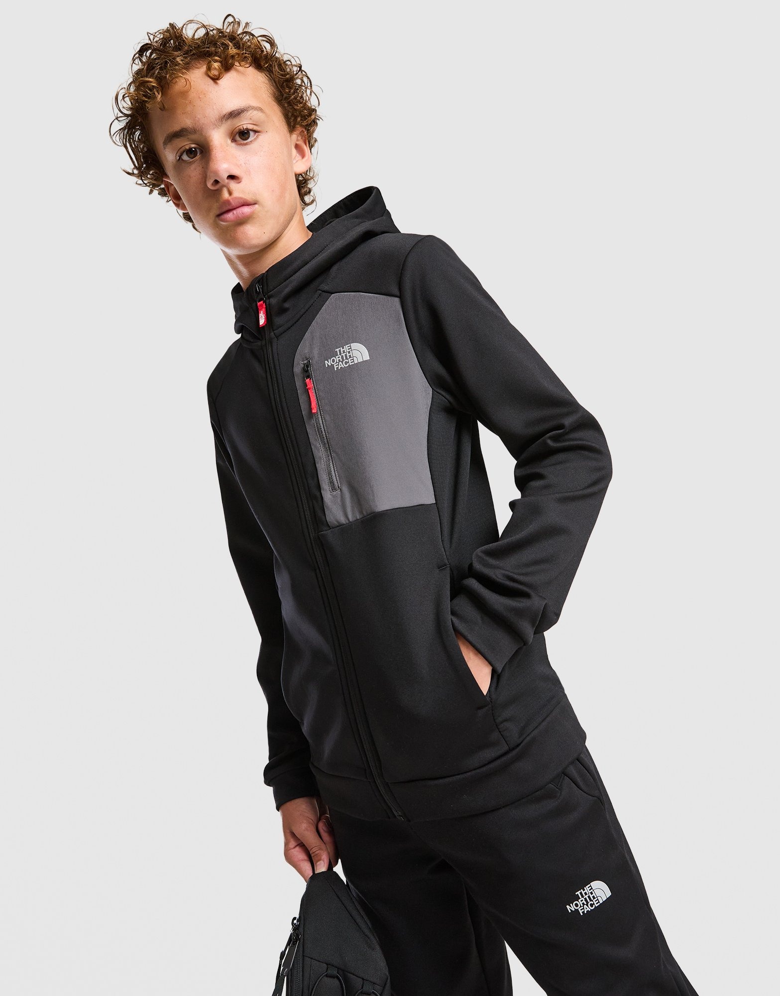 THE NORTH FACE「 CITY T-BALL HOODIE」 Black The North Face Performance Poly Full Zip Hoodie Junior | JD