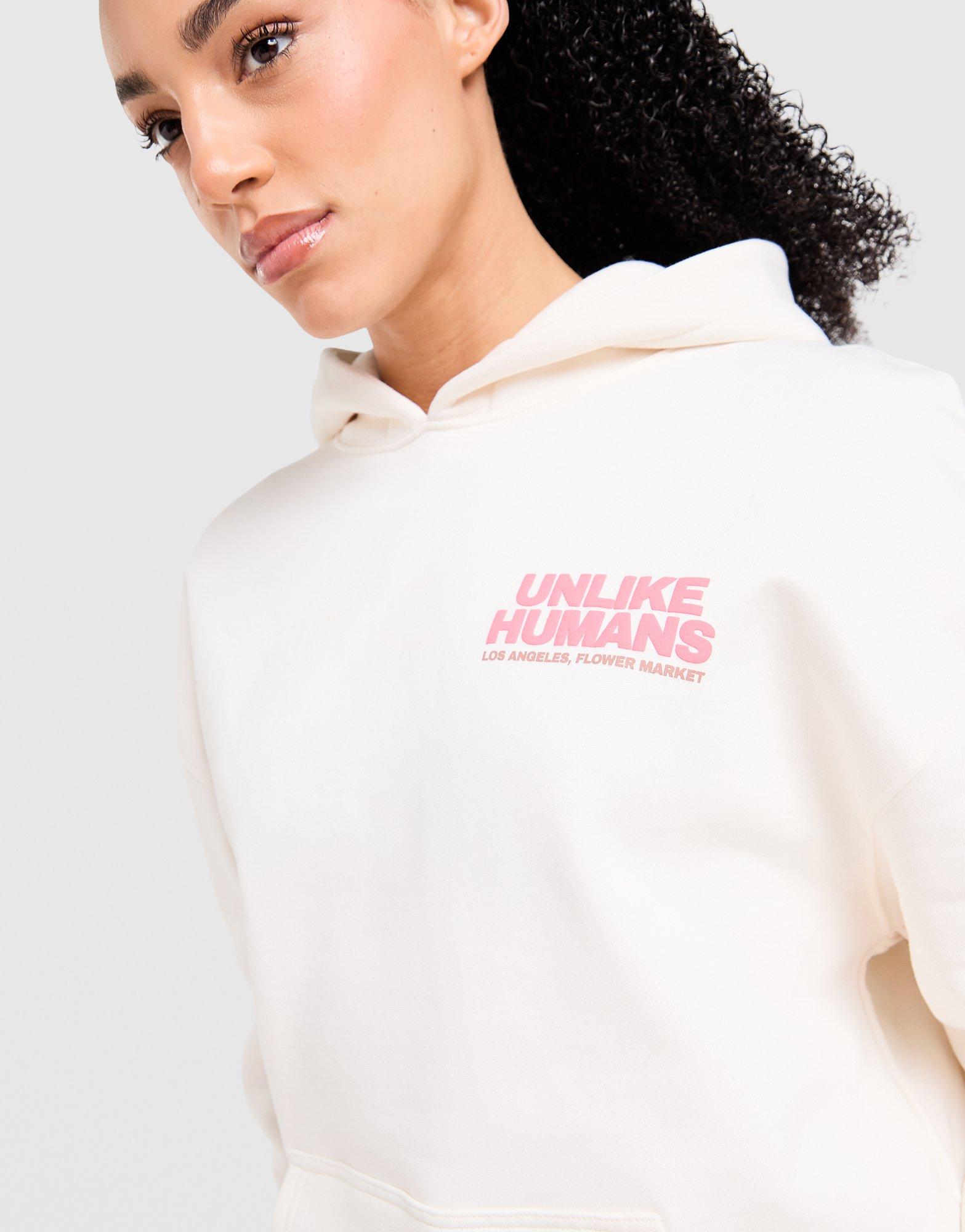 Unlike Humans Flower Overhead Hoodie