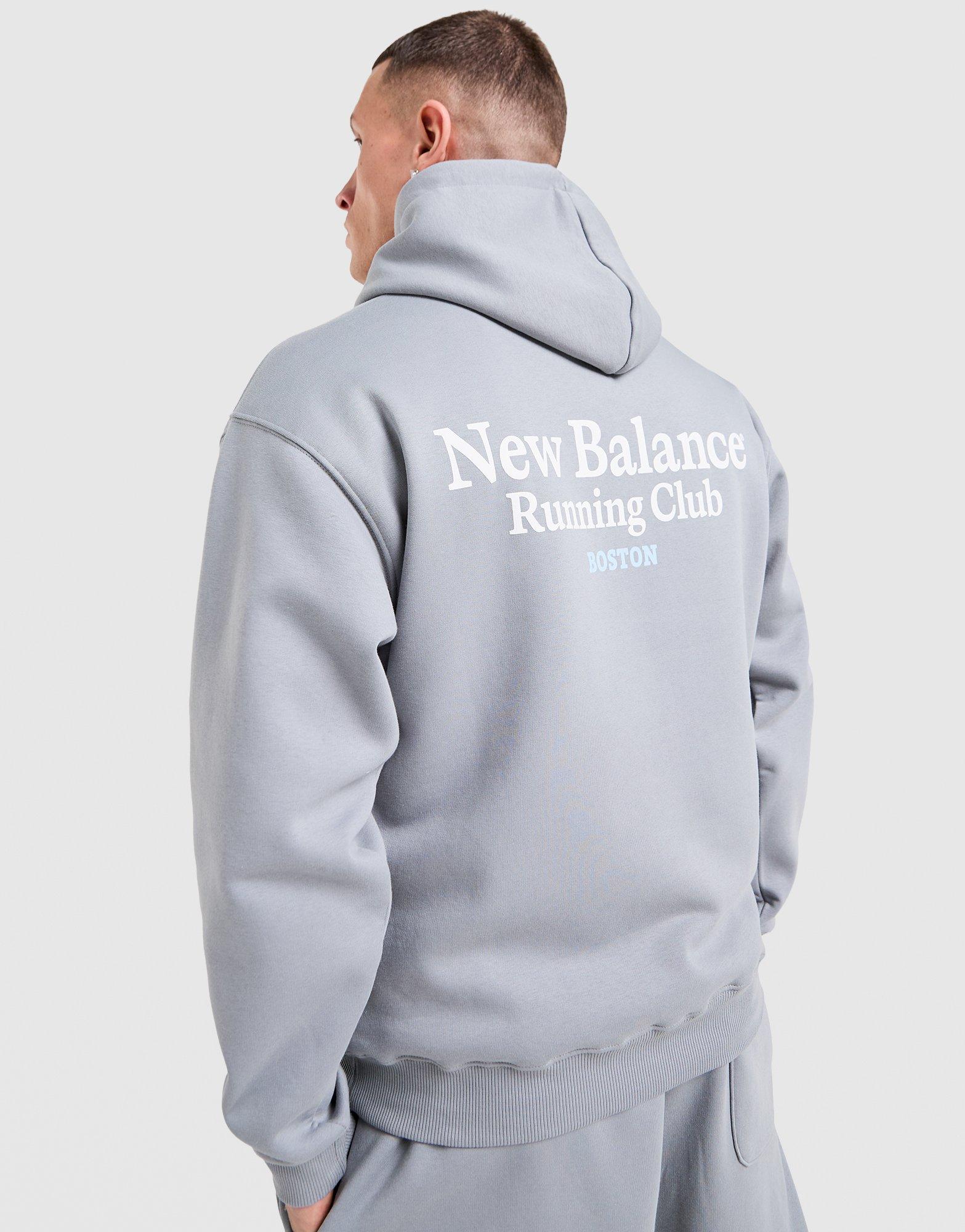 New Balance Felpa con Cappuccio Run Cub