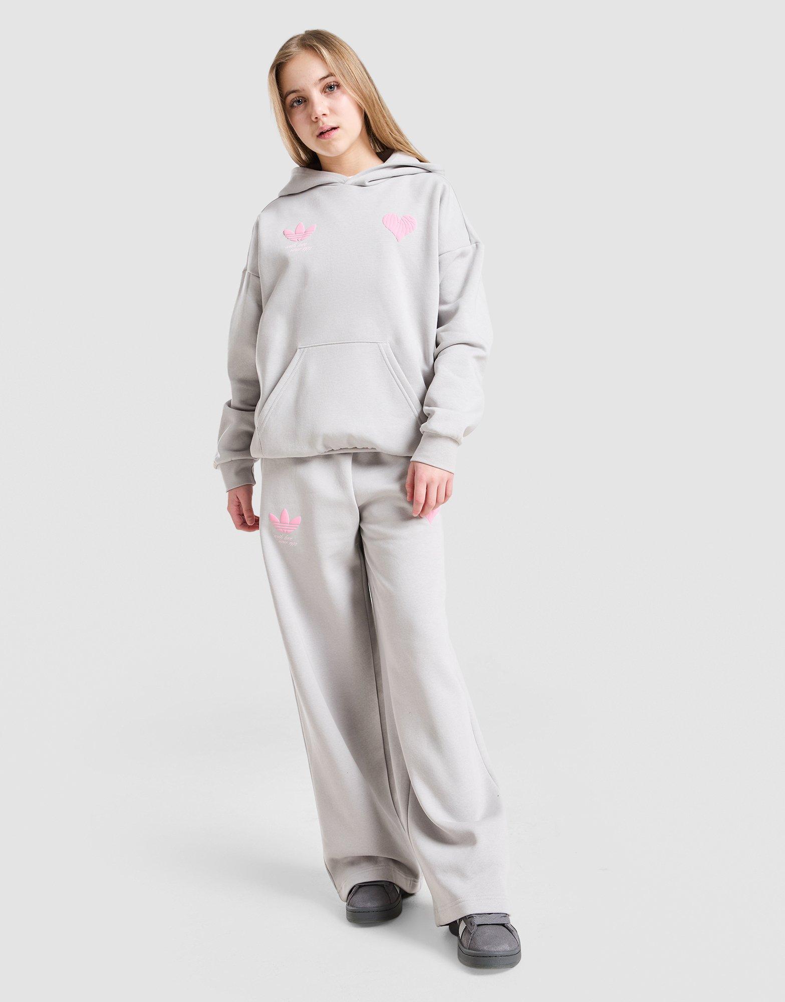 adidas Originals Girls' Heart Overhead Hoodie Junior