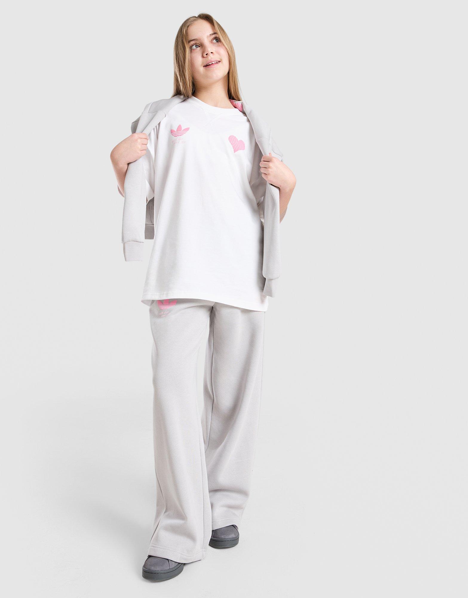 adidas Originals Girls' Repeat Heart T-Shirt Junior