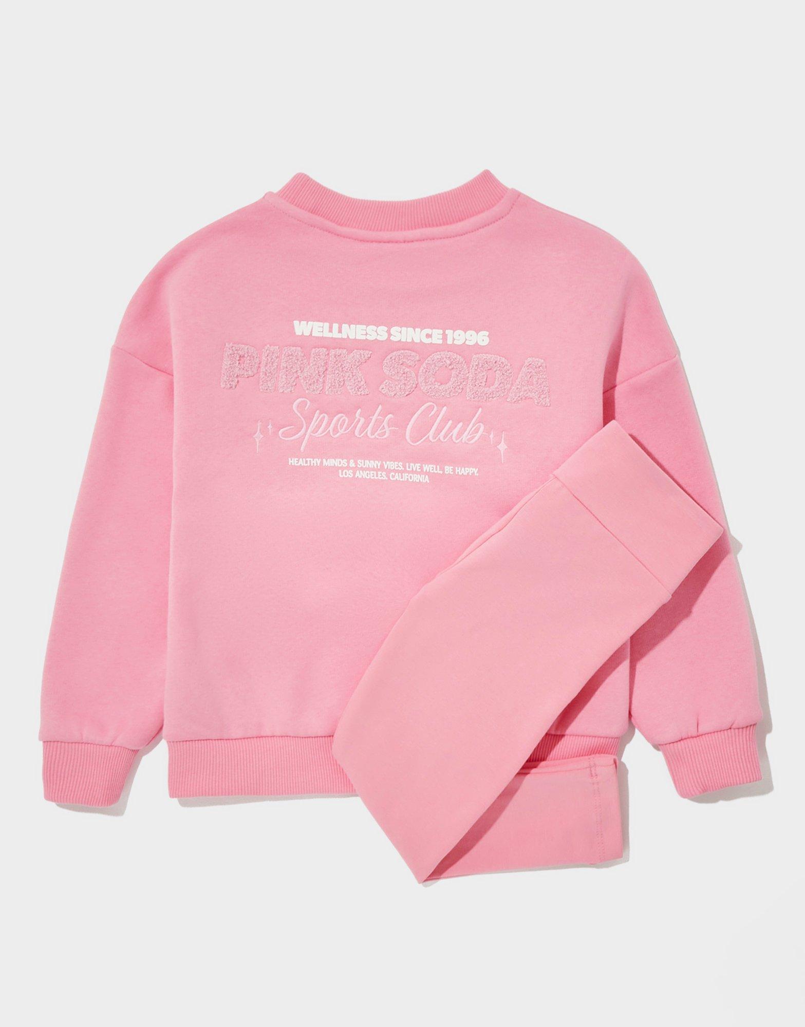 Pink Soda Sport Girls Sporty Crew Sweatshirt/Leggings Set Children